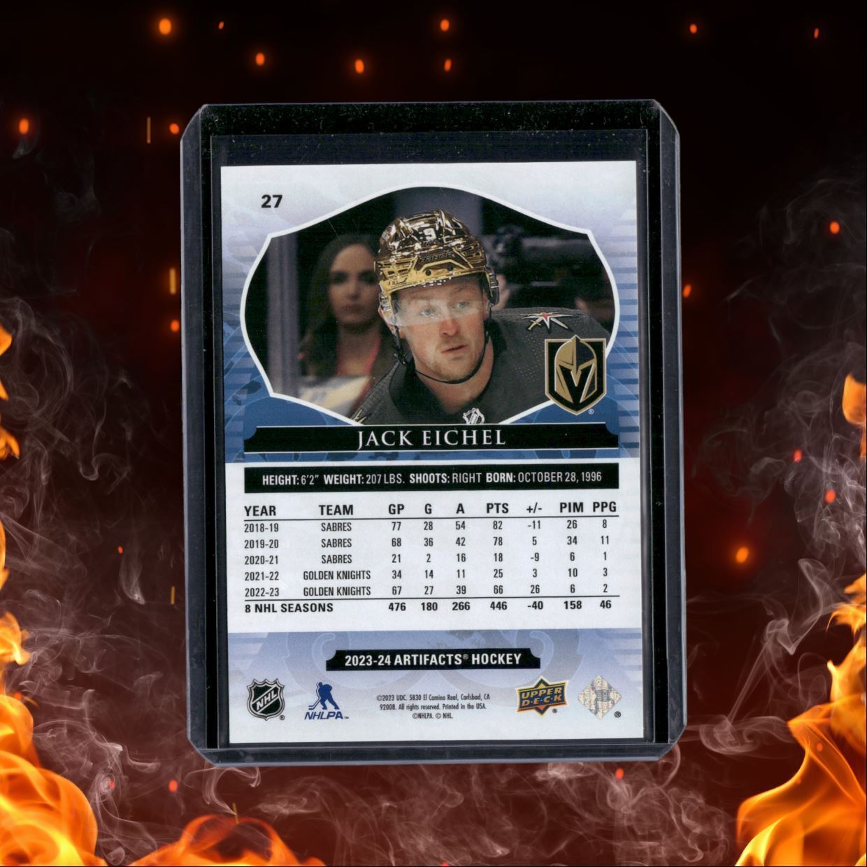 2023-24 Upper Deck Artifacts Jack Eichel Autumn 35/75 #27