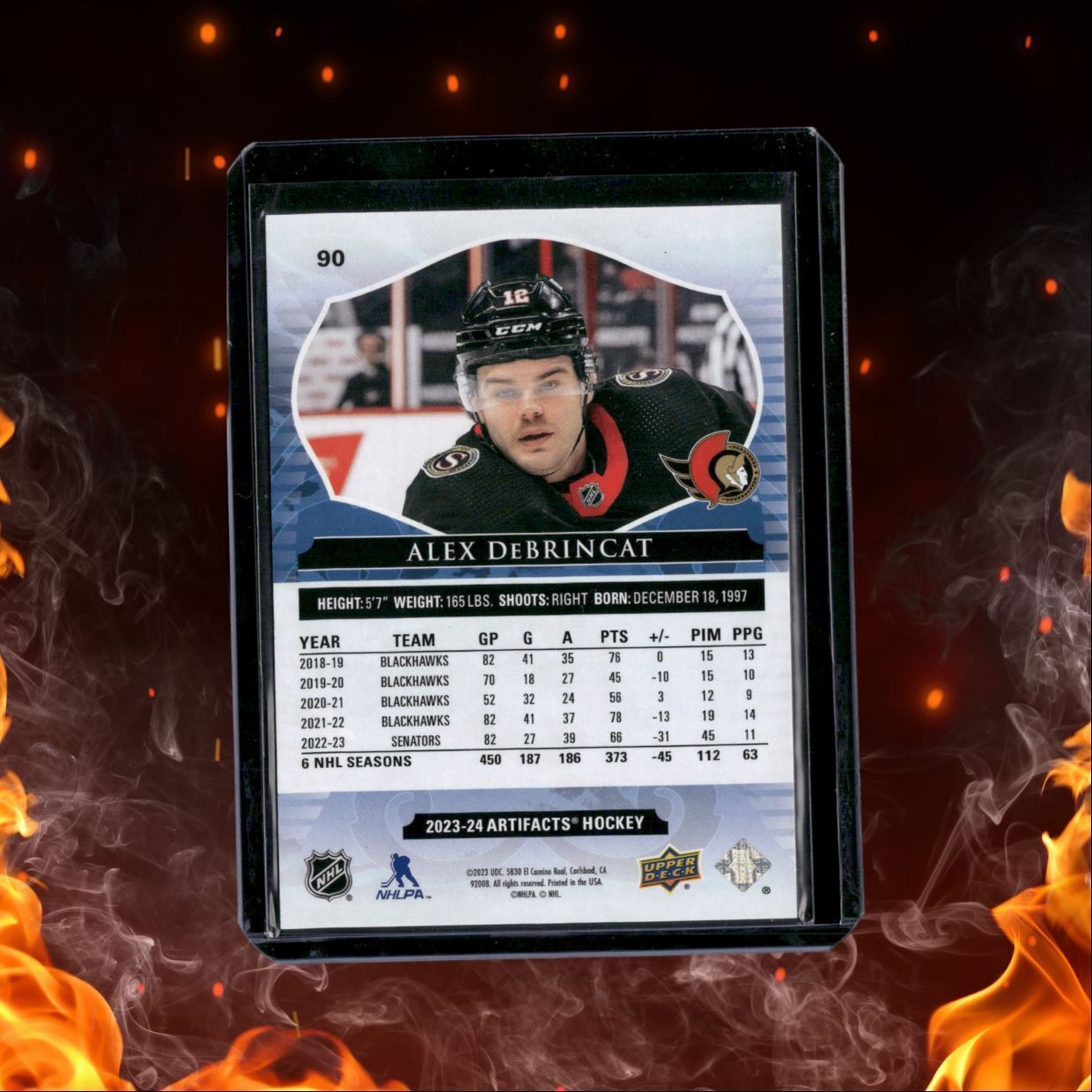 2023-24 Upper Deck Artifacts Alex DeBrincat Copper 273/299 #90