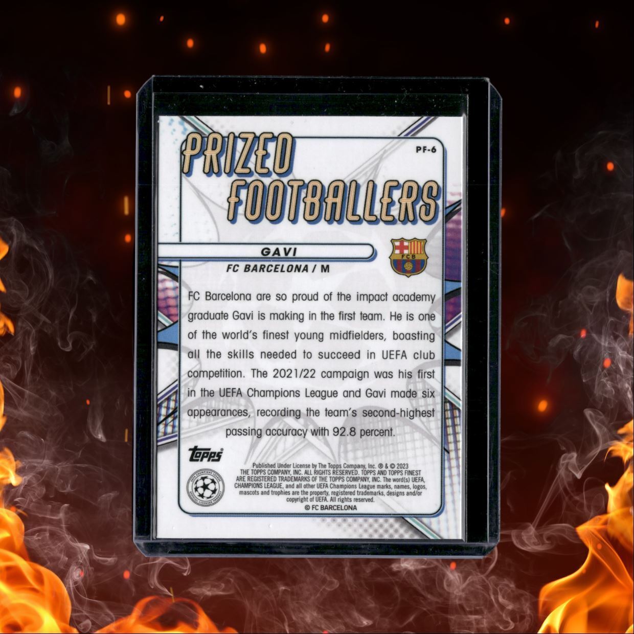 2022 Topps Finest Gavi Prized Footballers #PF-6