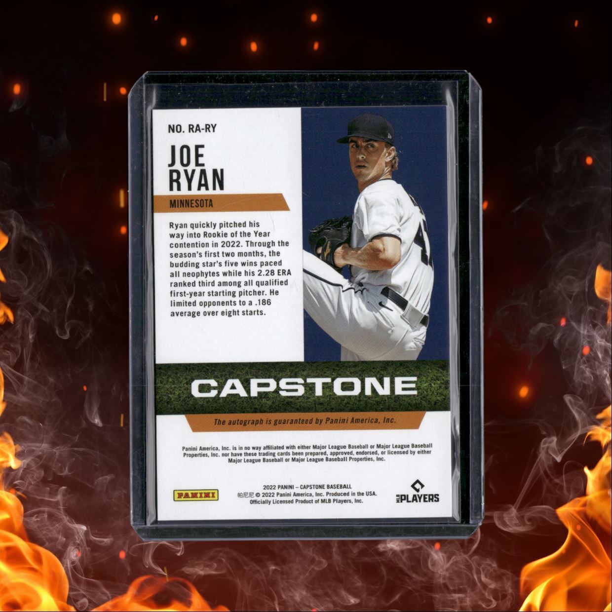 2022 Panini Capstone Joe Ryan Rookie Auto #RA-RY