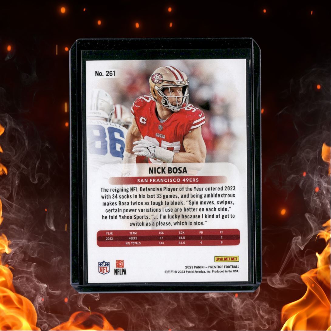 2023 Panini Prestige Nick Bosa PinkXtra Points 10/25 #261