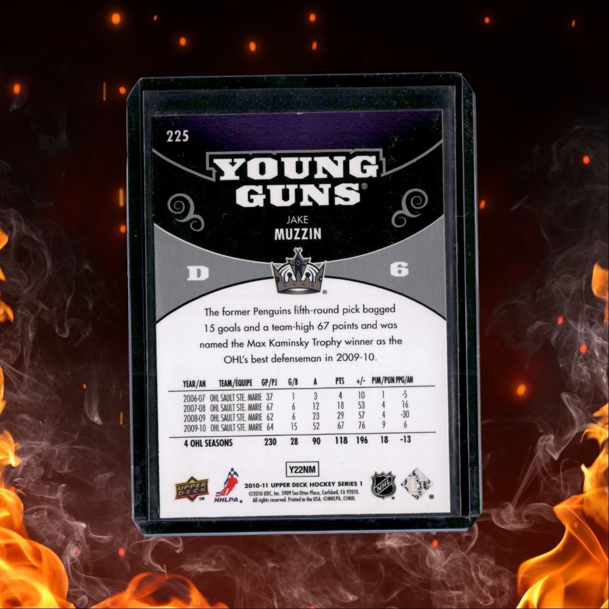 2010-11 Upper Deck Jake Muzzin Young Guns Rookie #225
