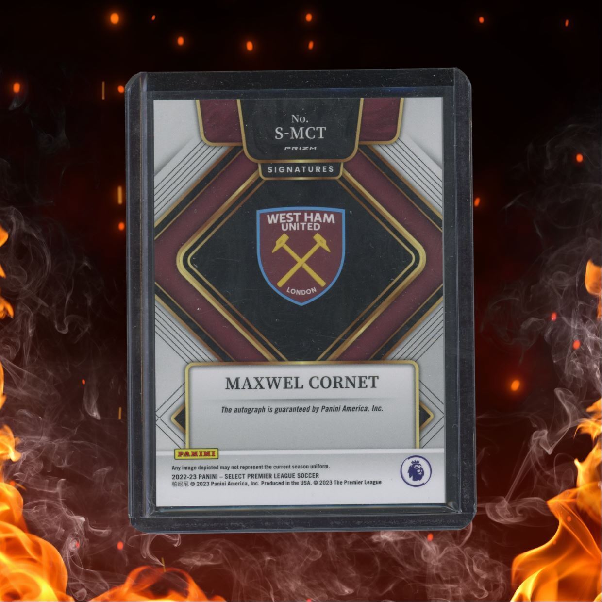 2022 Panini Select Maxwel Cornet Silver Prizm Auto #S-MCT