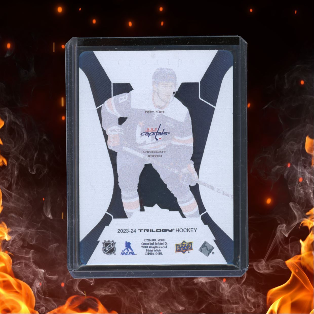 2023-24 Upper Deck Trilogy Vincent Iorio Plexi Rookie #RP-40