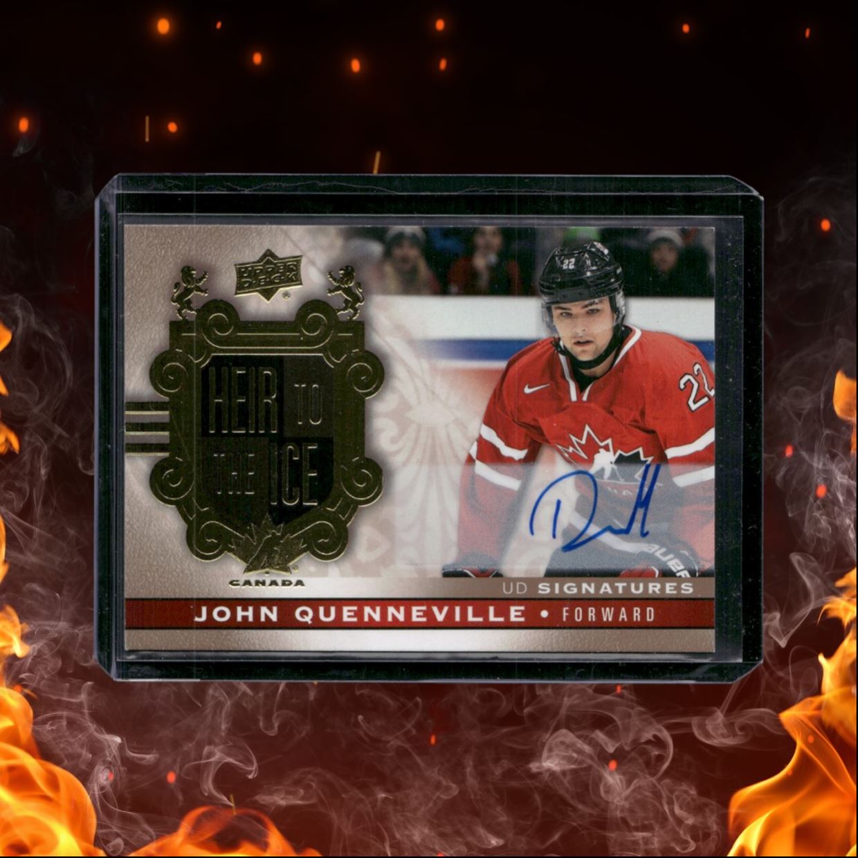 2017-18 Upper Deck Team Canada John Quenneville Heir to the Ice Auto #158
