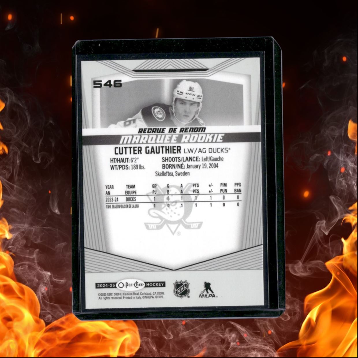 2024-25 O-Pee-Chee Cutter Gauthier Marquee (C) Rookie #546