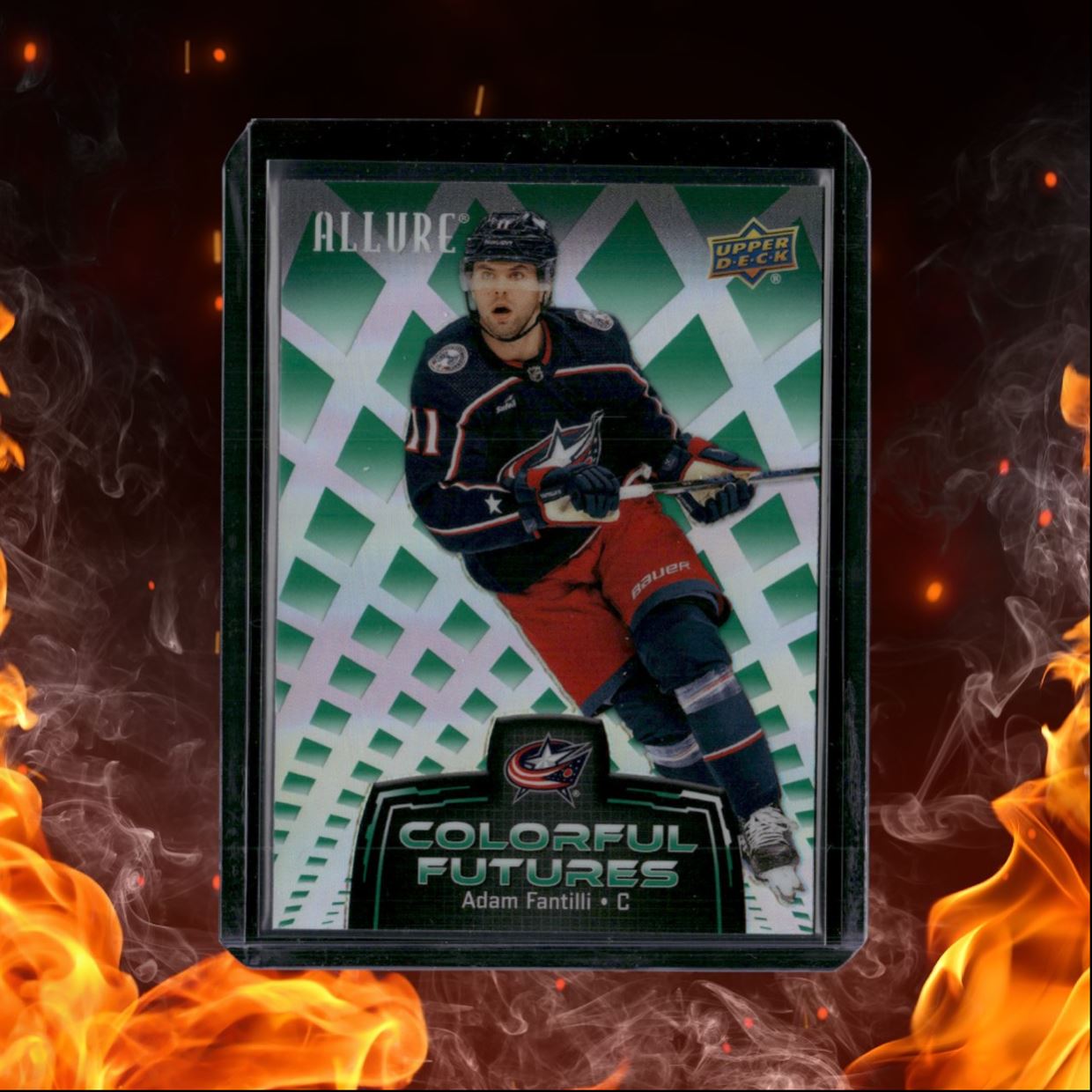 2024-25 Upper Deck Allure Adam Fantilli Colorful Futures Green #CF-7