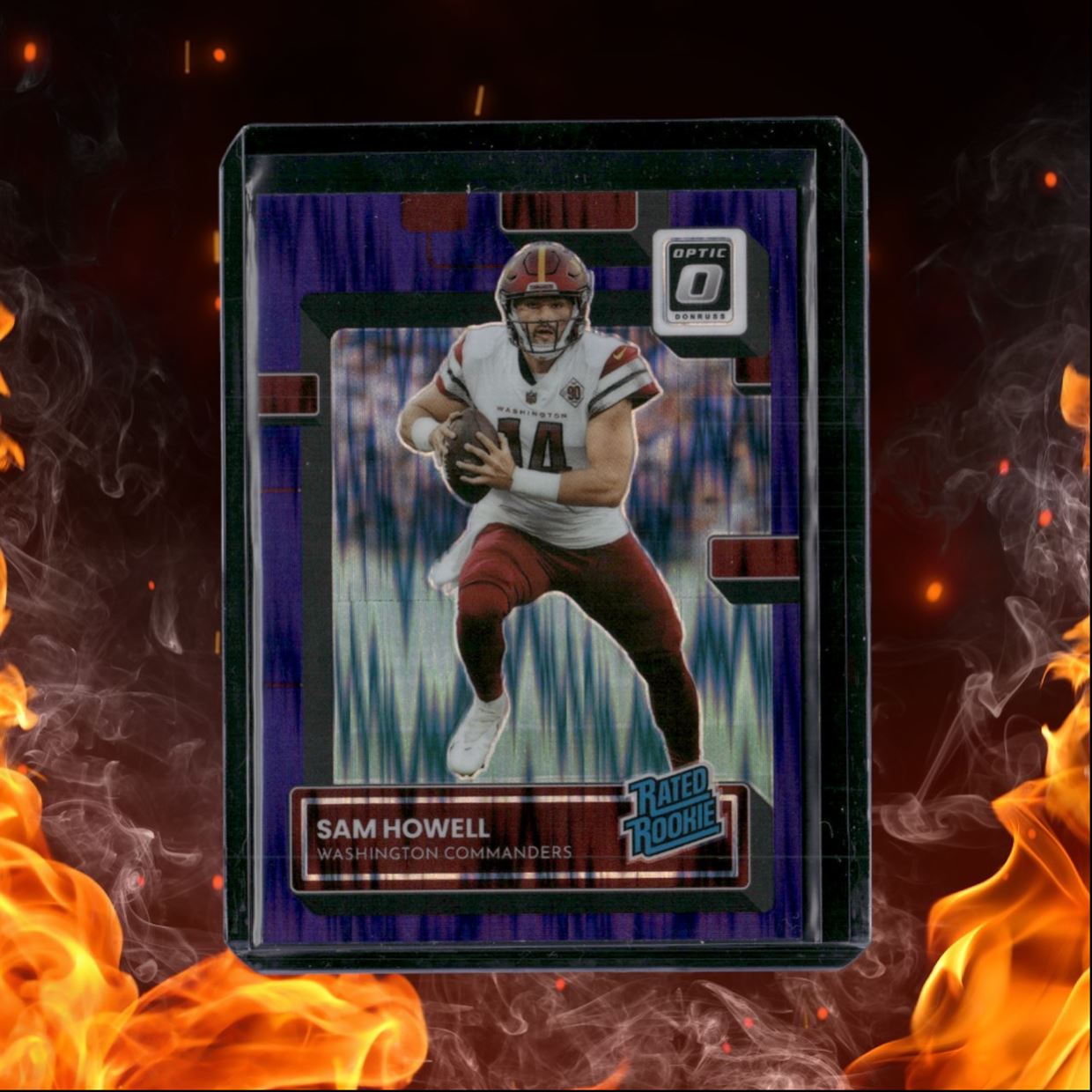 2022 Donruss Optic Sam Howell Purple Shock Prizm Rated Rookie #205