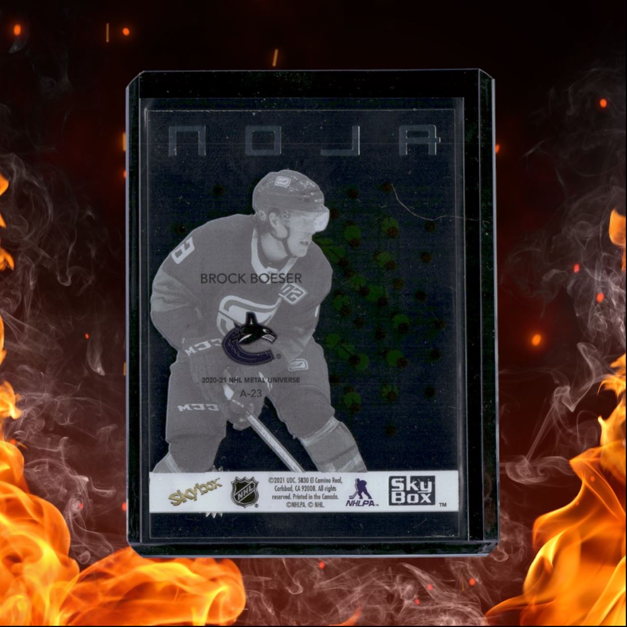 2020-21 Skybox Metal Universe Brock Boeser ALON #A-23