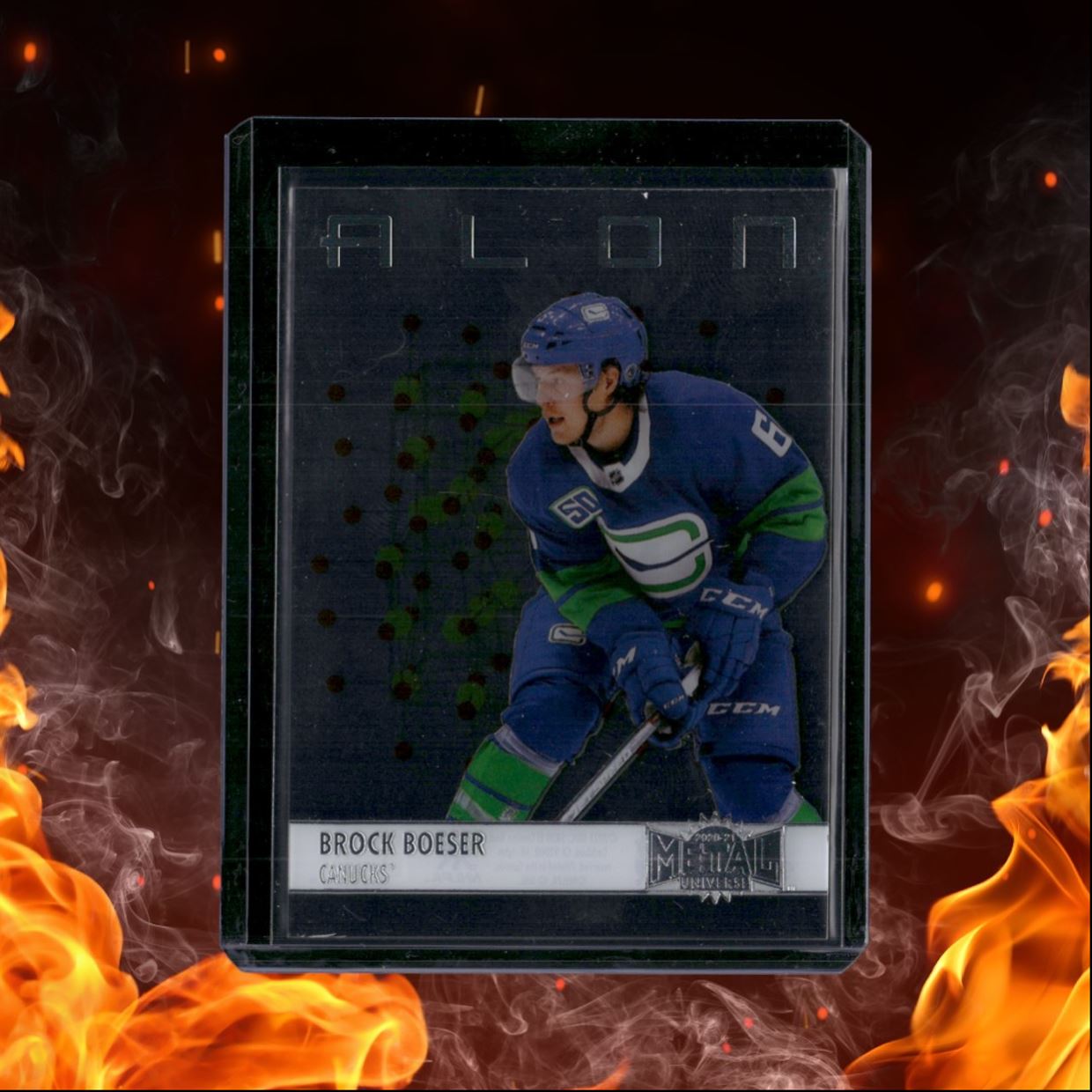 2020-21 Skybox Metal Universe Brock Boeser ALON #A-23