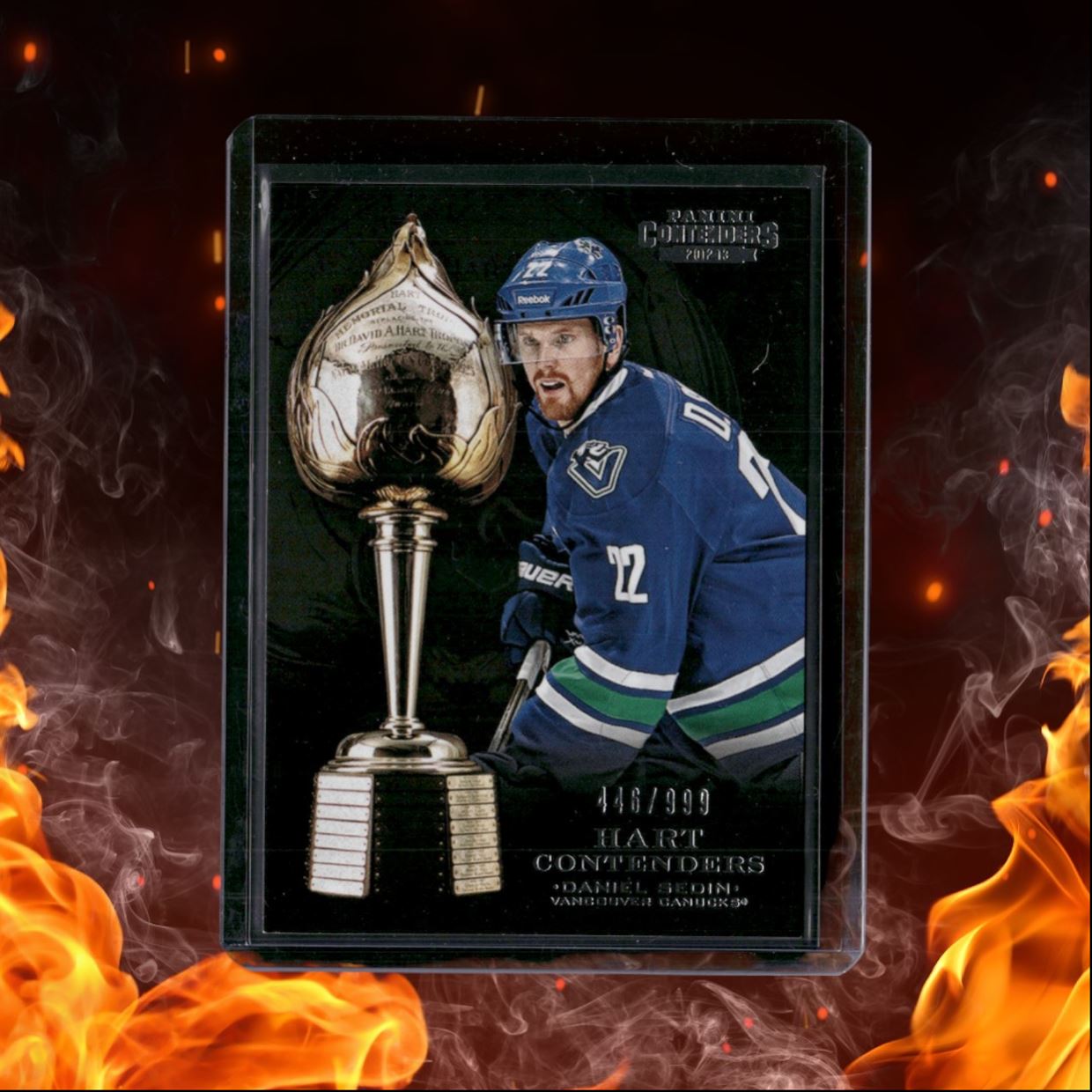 2012-13 Panini Rookie Anthology Contenders Daniel Sedin Contenders Hart 446/999