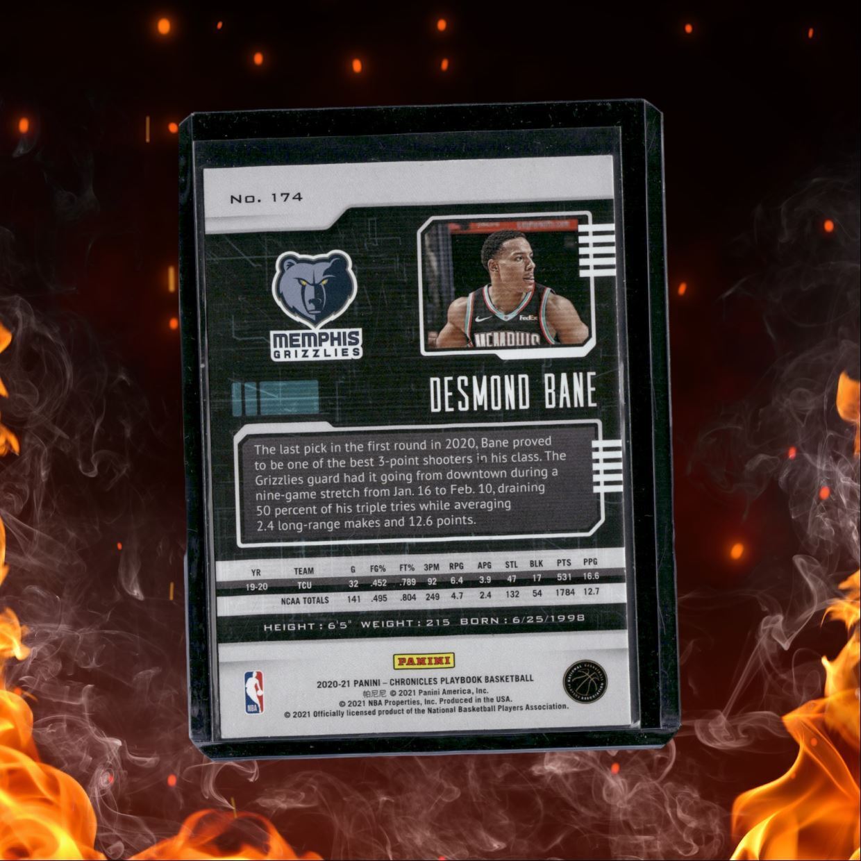 2020-21 Panini Chronicles Desmond Bane Playbook Rookie #174