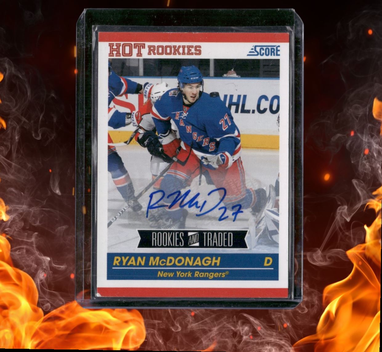 2010-11 Panini Score Ryan McDonagh Traded Hot (B) Rookie Auto #632