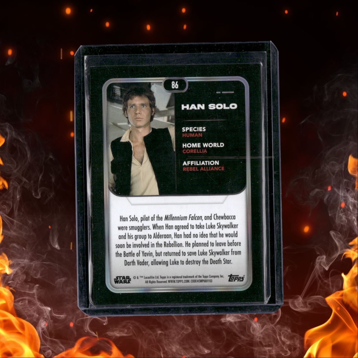 2023 Topps Star Wars Han Solo Purple 94/99 #86