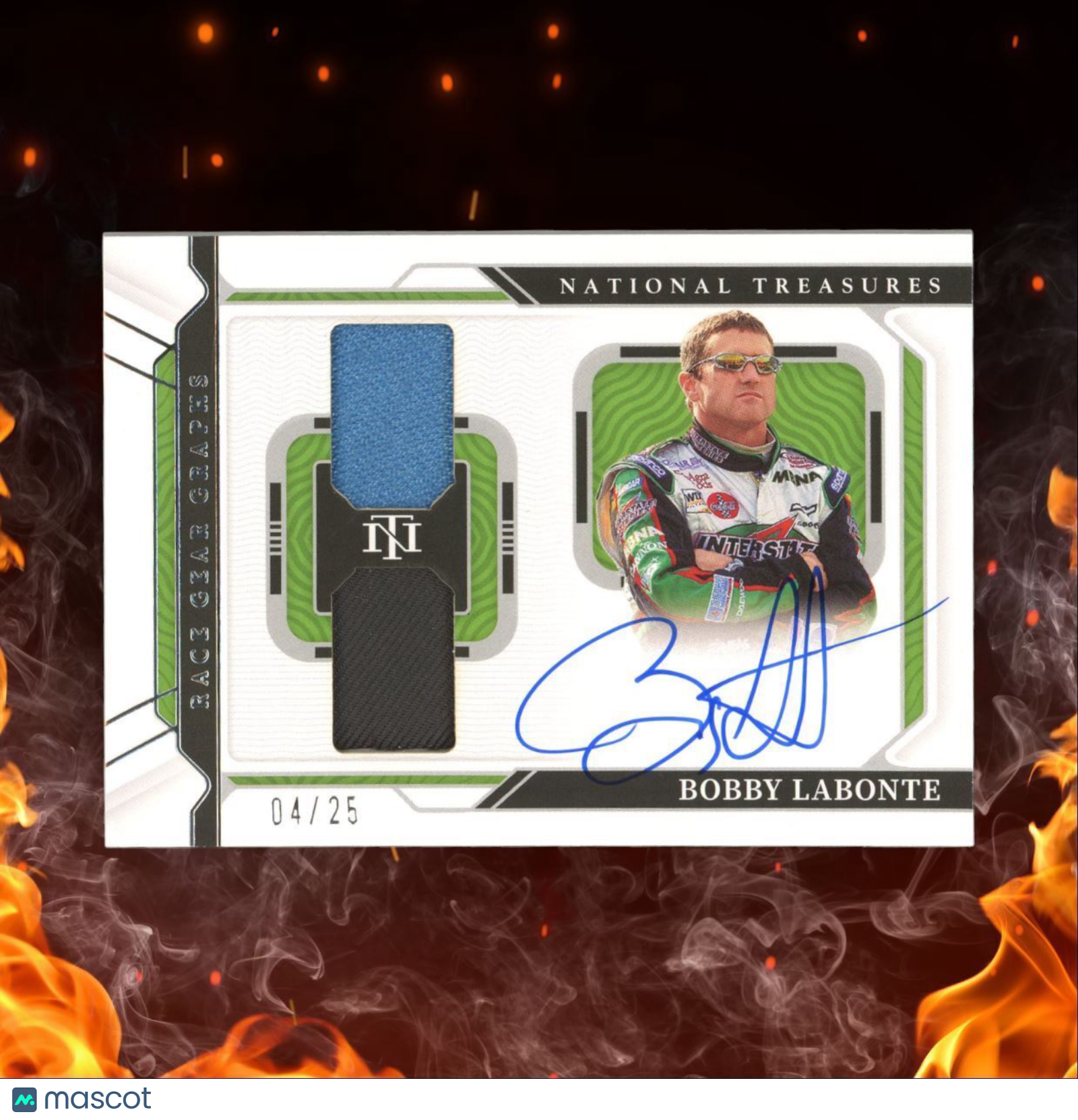 2022 National Treasures Bobby Labonte Race Gear Graphs Auto 04/25 #DRGG-BL