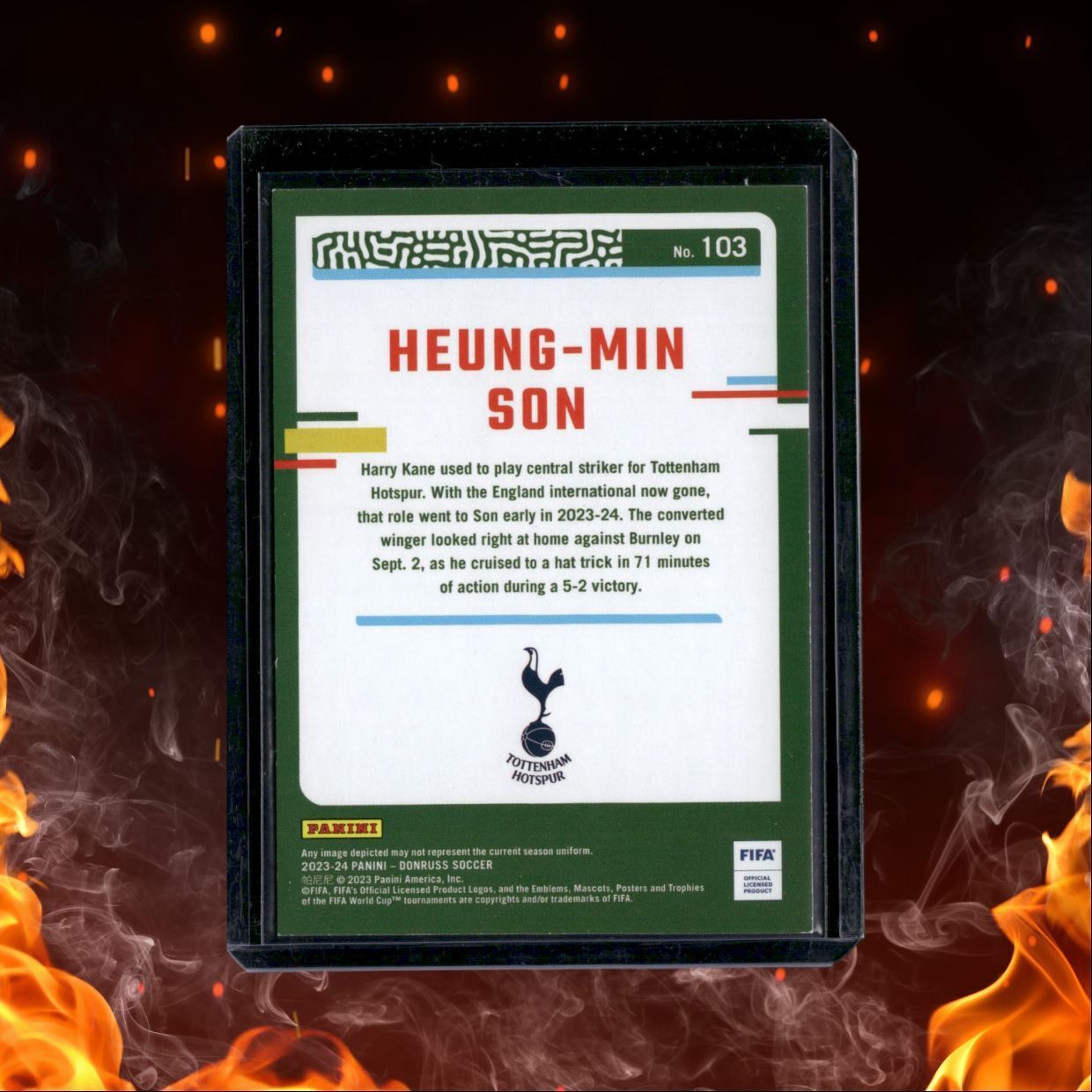 2023 Panini Donruss UCC Heung-Min Son Pink Purple Mojo 22/25 #103