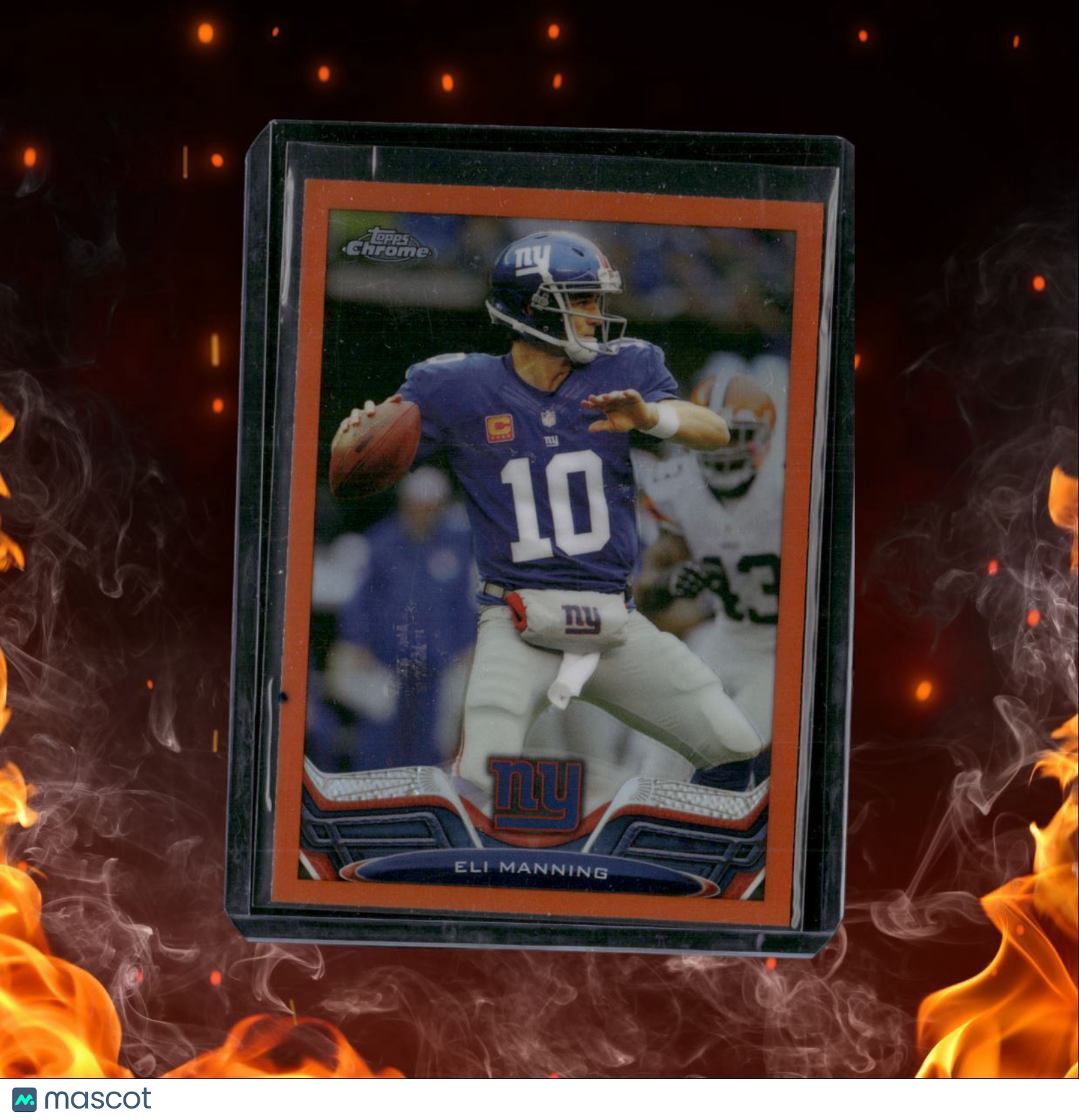 2013 Topps Chrome Eli Manning Orange Refractor #105