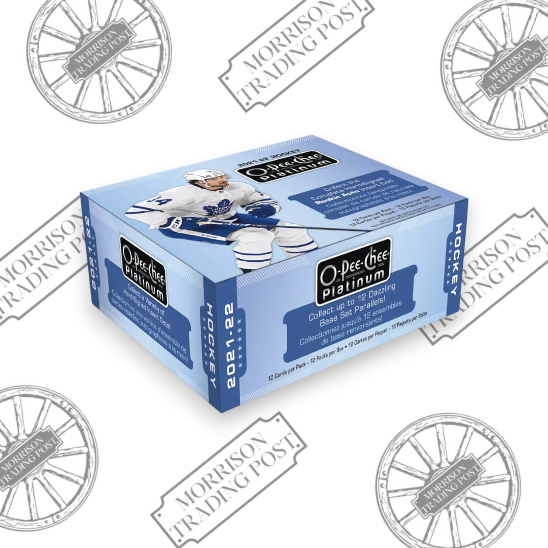 2021-22 Upper Deck O-Pee-Chee Platinum Hockey Hobby Box — front of sealed box