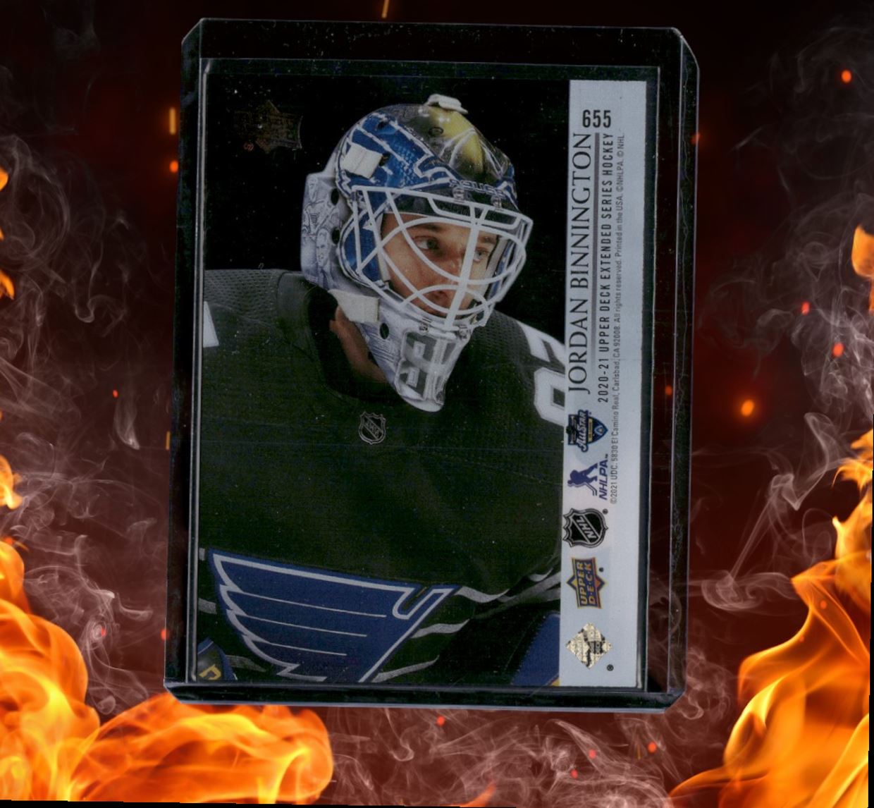 2020-21 Upper Deck Jordan Binnington Clear Cut SP #655