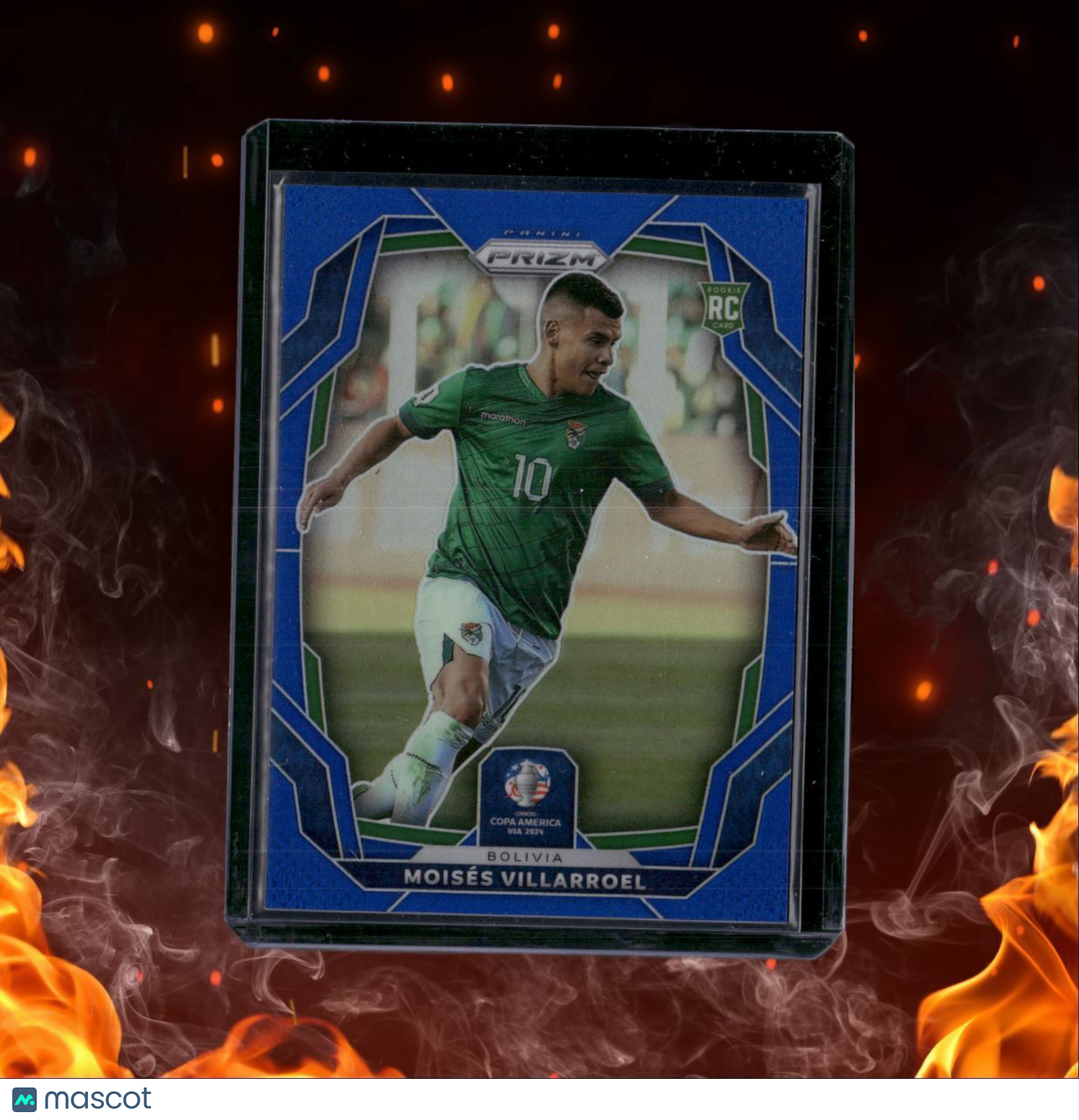 2024 Panini Prizm Copa America Moises Villarroel Blue Prizm Rookie 049/110 #20