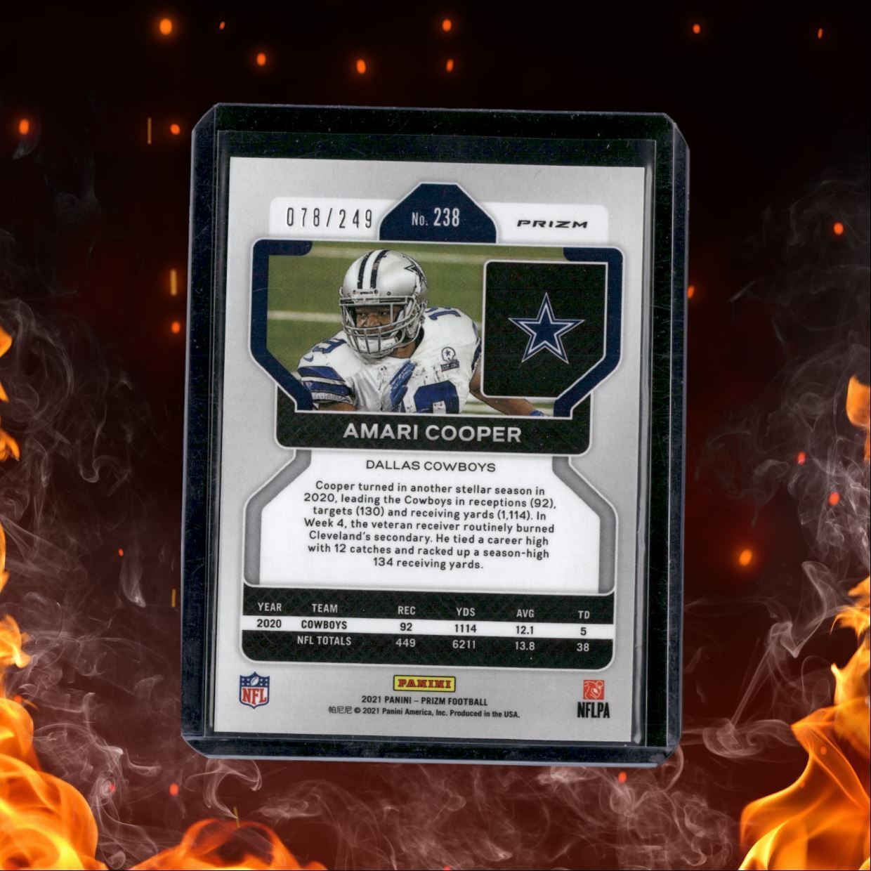 2021 Panini Prizm Amari Cooper Orange Prizm 078/249 #238