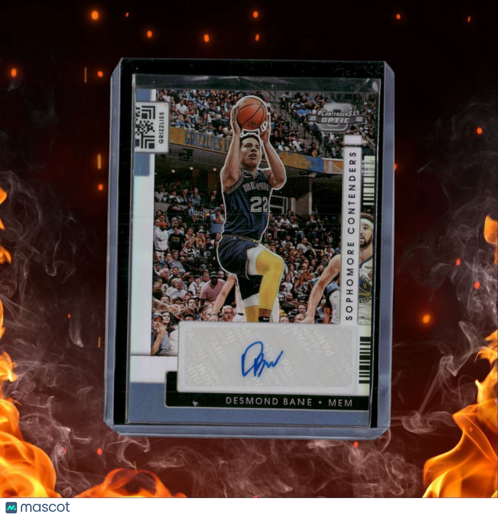 2021-22 Contenders Optic Desmond Bane Sophomore Contenders Silver Prizm Auto