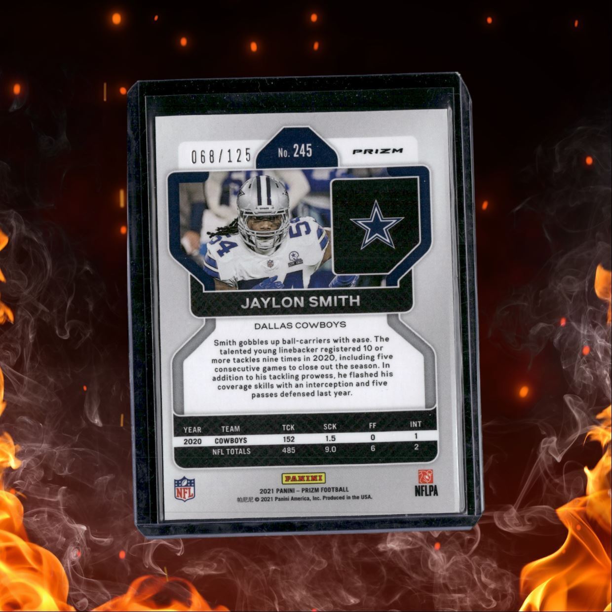 2021 Panini Prizm Jaylon Smith Purple Prizm 068/125 #245
