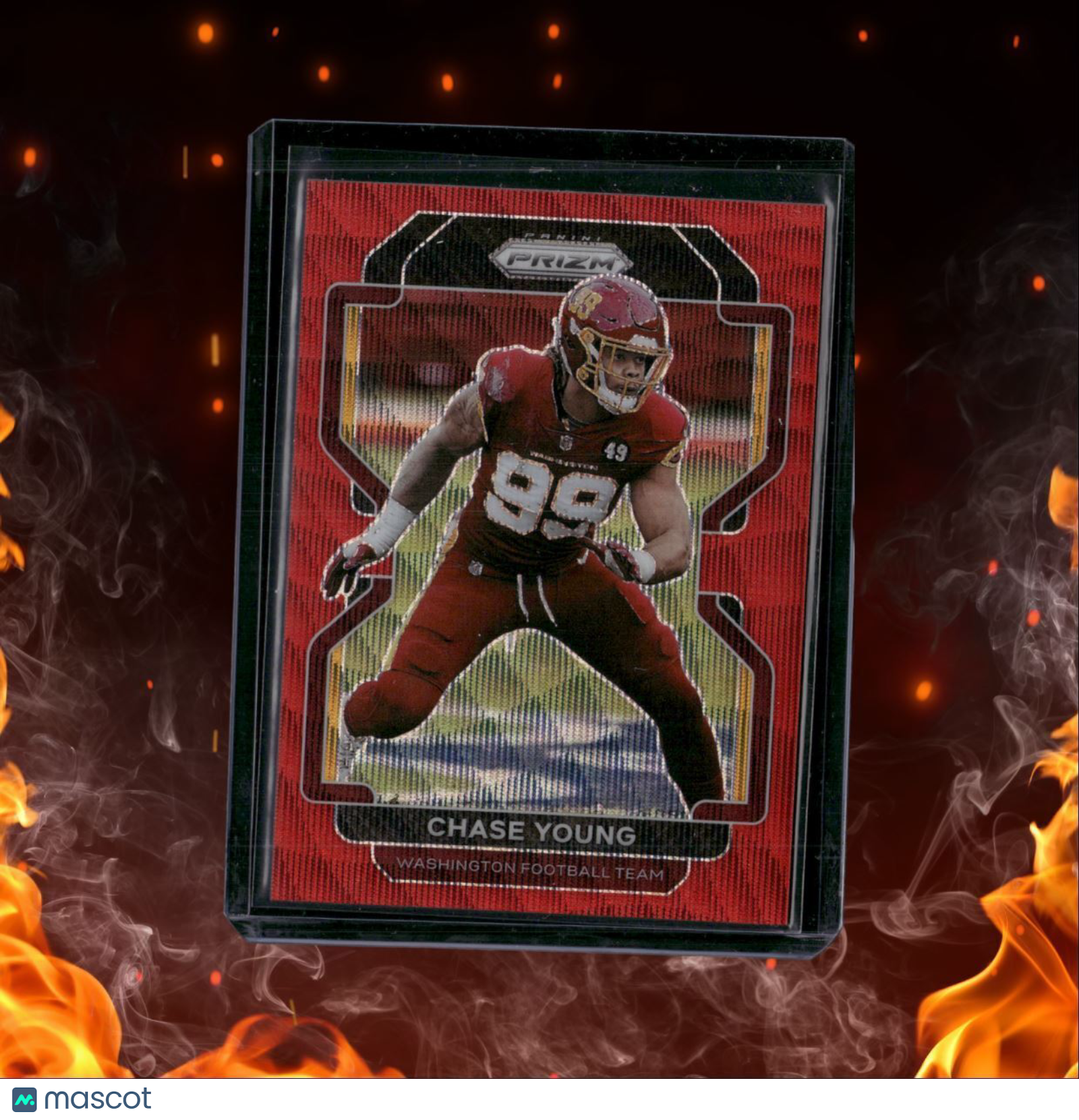 2021 Panini Prizm Chase Young Red Wave Prizm 021/149 #213