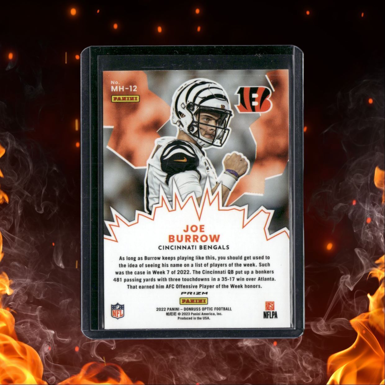 2022 Donruss Optic Joe Burrow My House Holo Prizm #MH-12