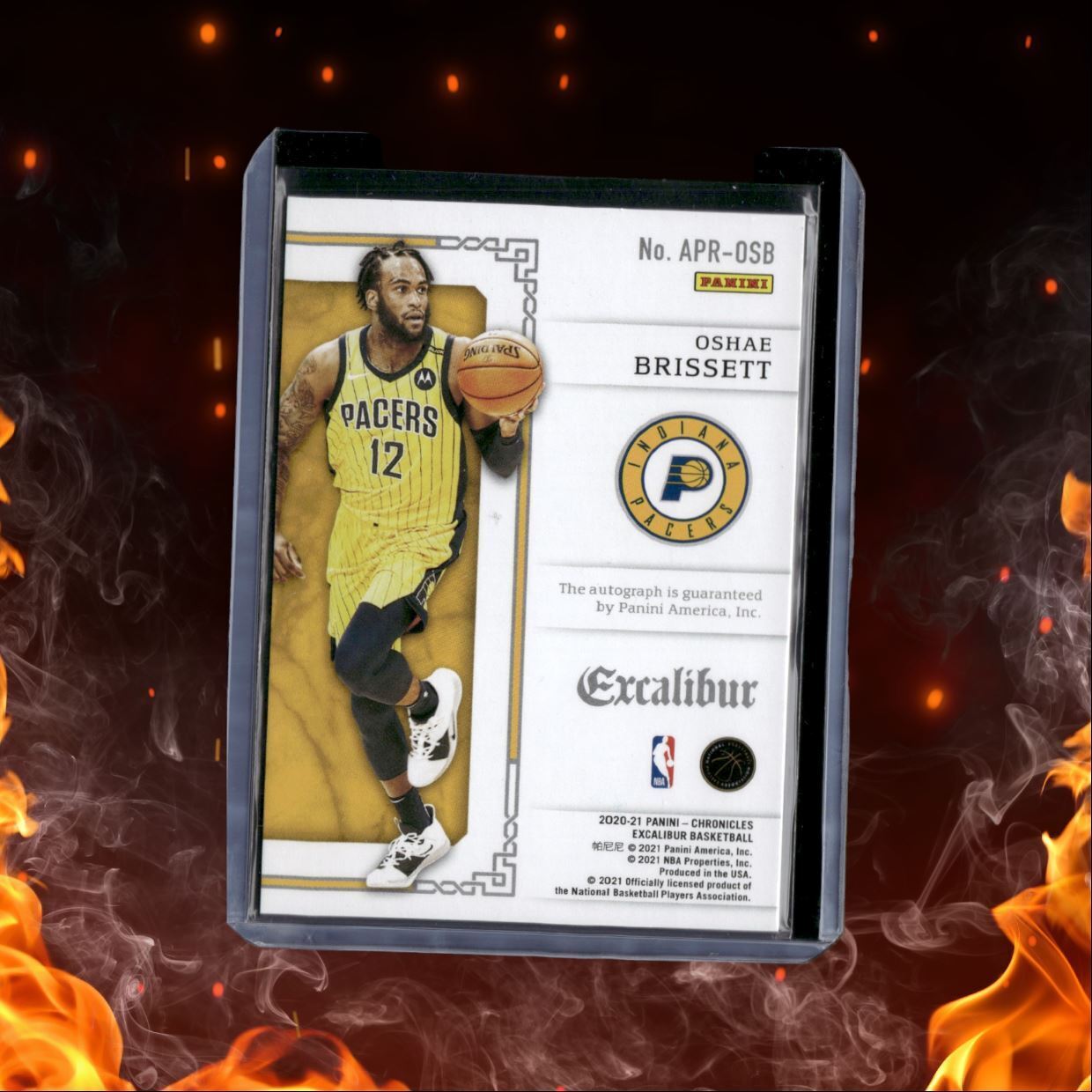 2021-22 Panini Chronicles Excalibur Oshae Brissett Apprentice Auto #APR-OSB