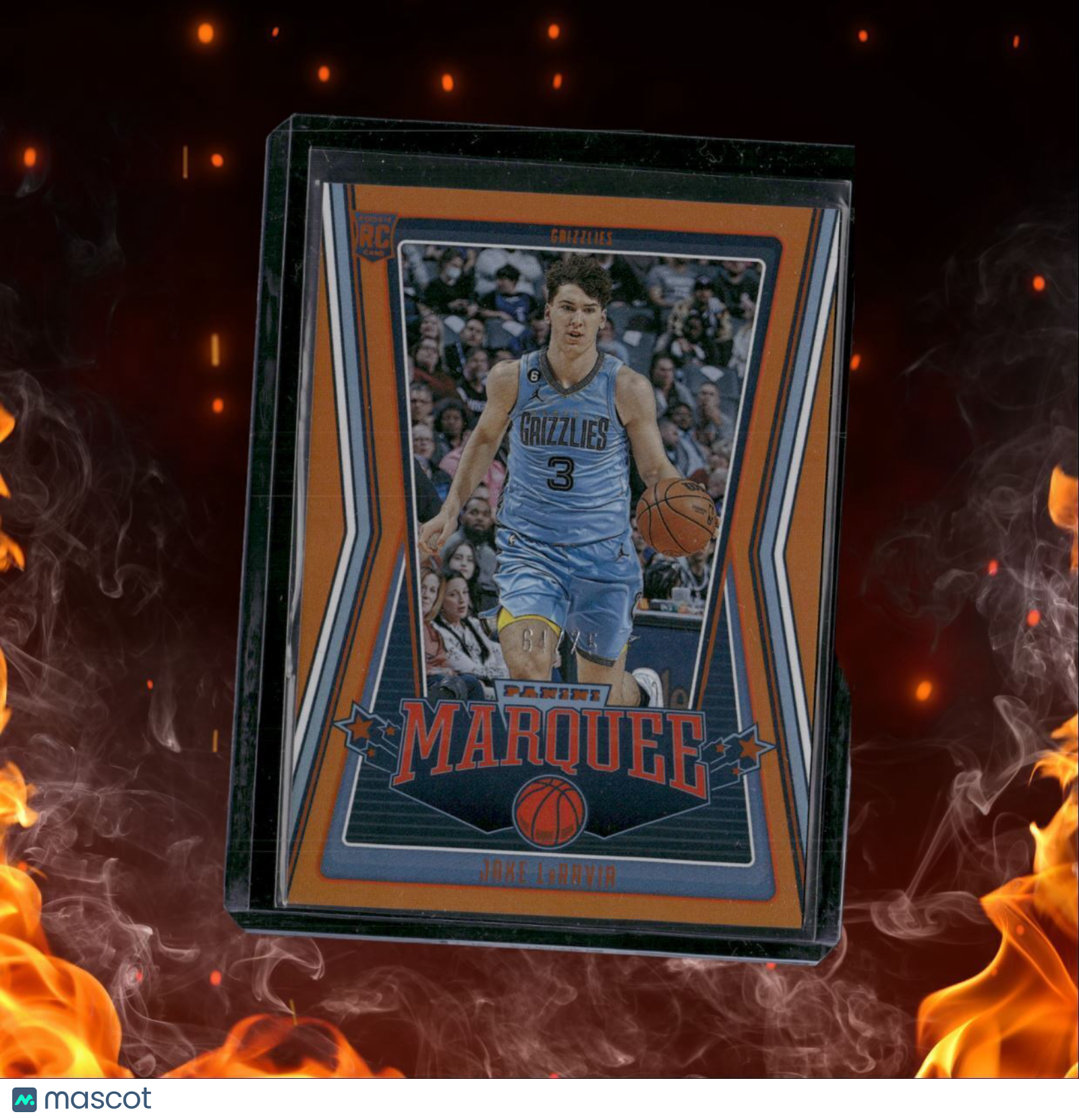 2022-23 Panini Chronicles Jake LaRavia Marquee Orange Rookie 64/75 #245
