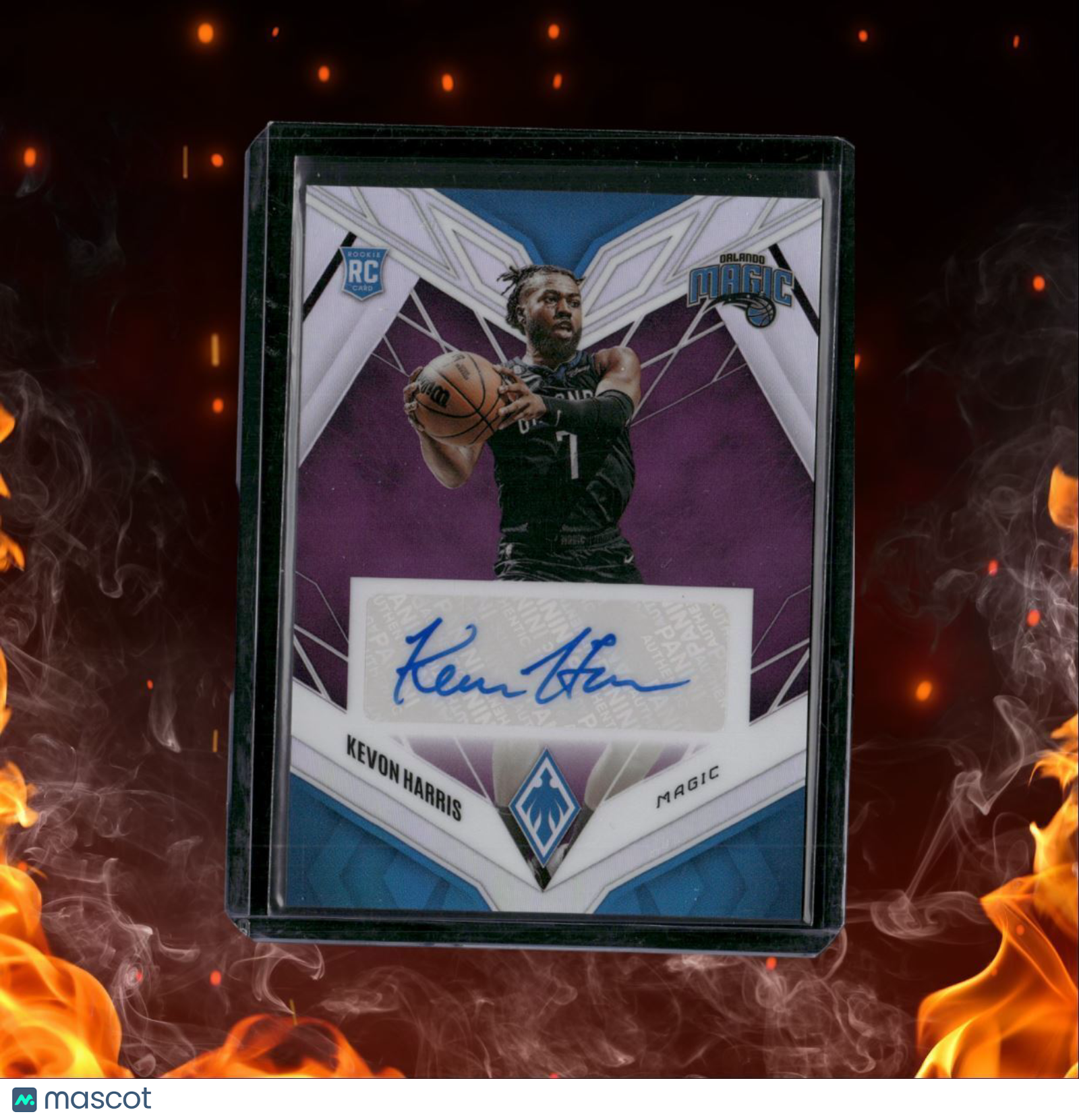 2022-23 Panini Phoenix Kevon Harris Purple Rookie Auto 45/49 #PRA-KEH