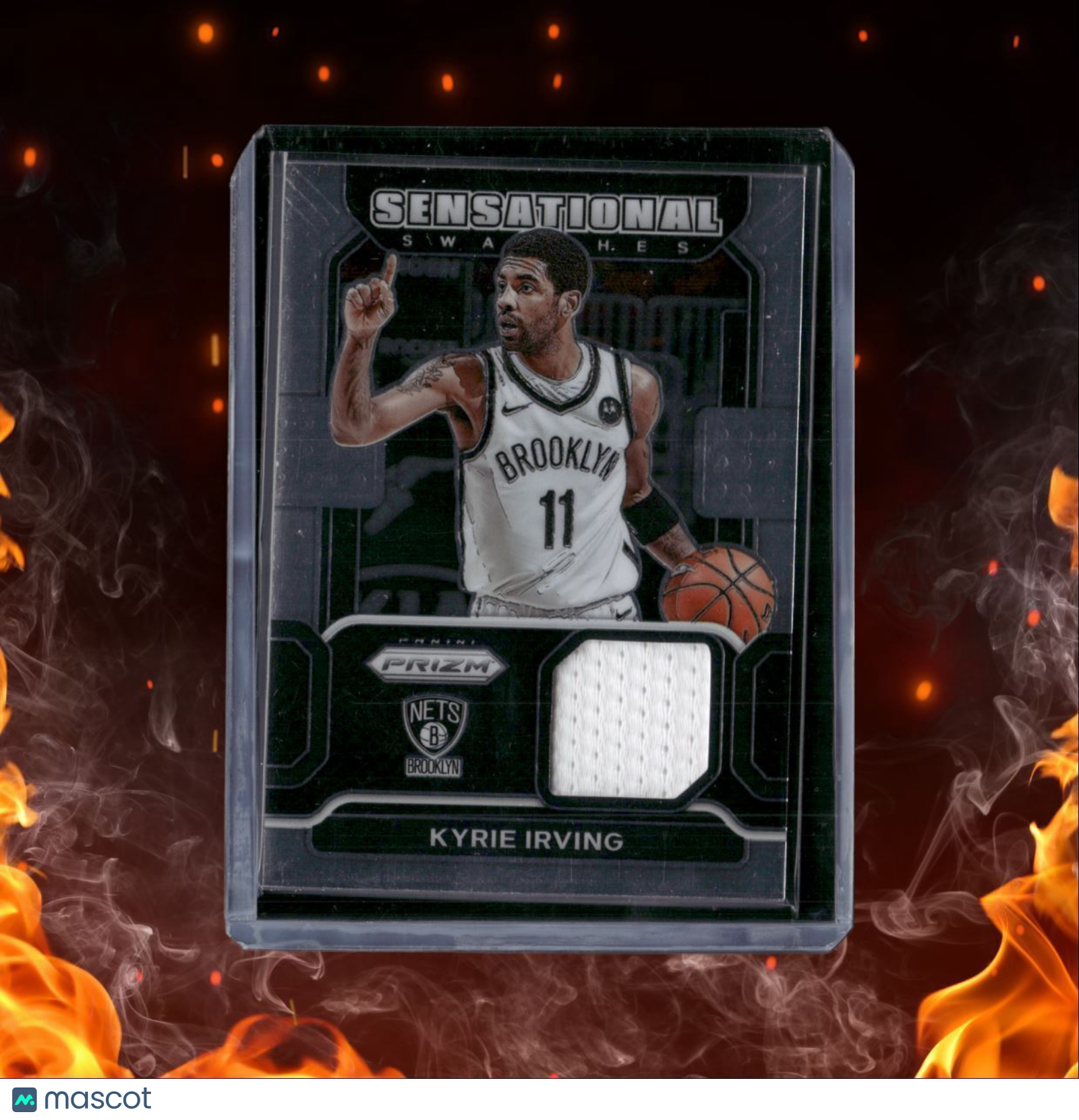 2021-22 Panini Prizm Kyrie Irving Sensational Swatches Jersey #18