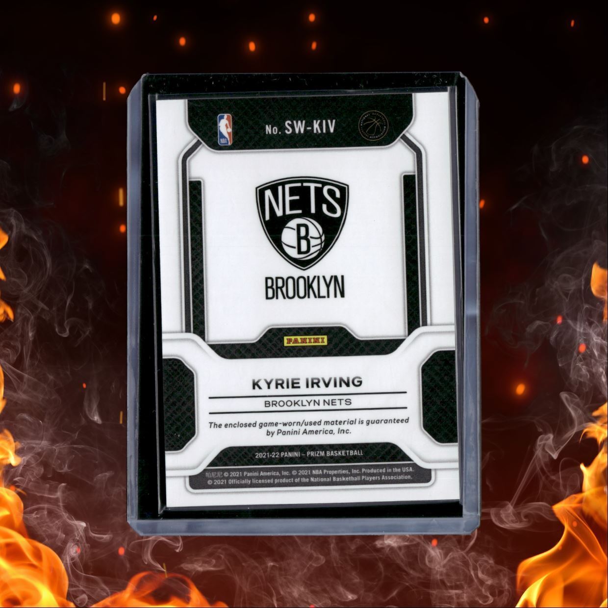 2021-22 Panini Prizm Kyrie Irving Sensational Swatches Jersey #18