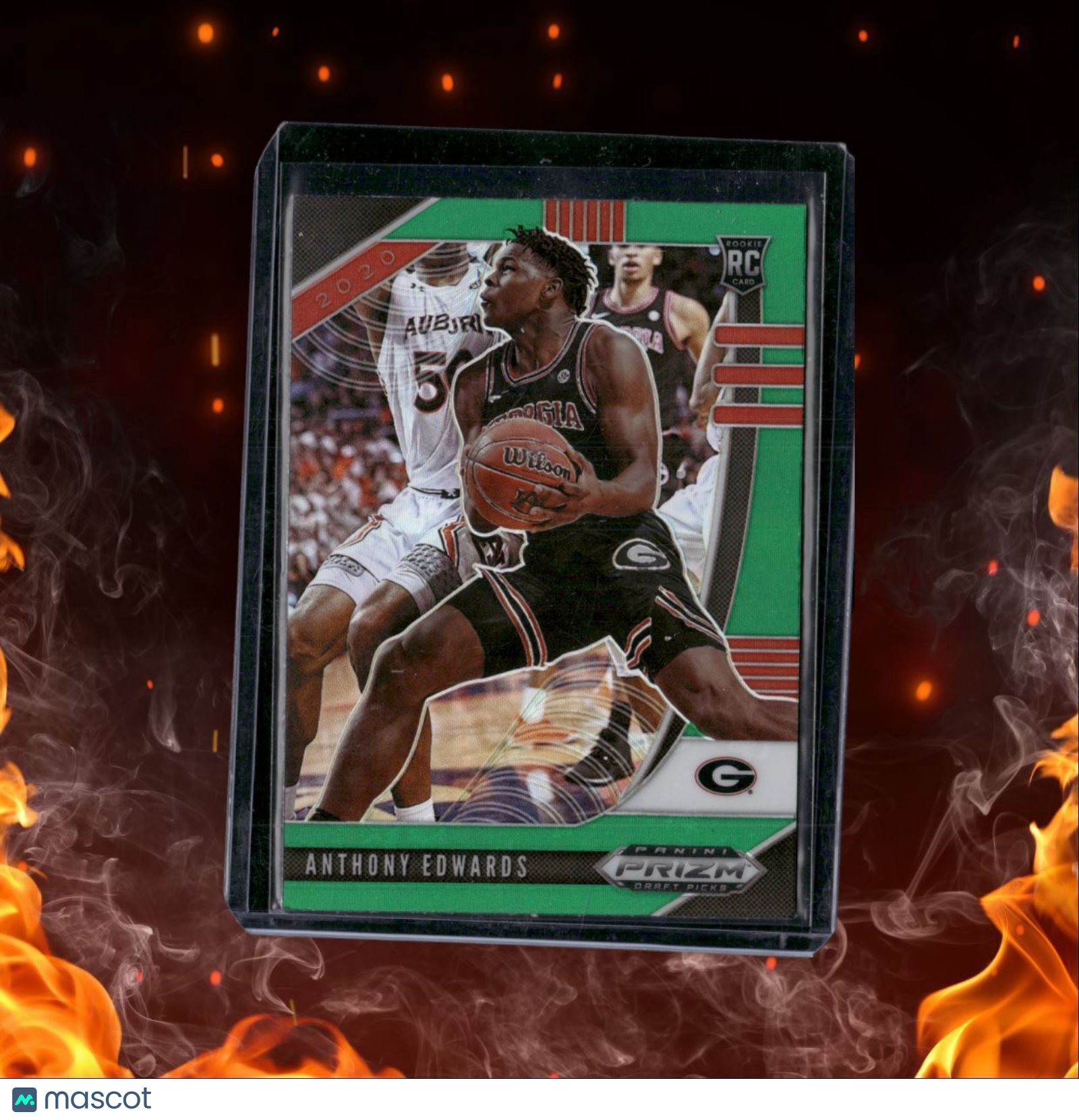 2020-21 Panini Prizm Draft Picks Anthony Edwards Green Prizm Rookie #1