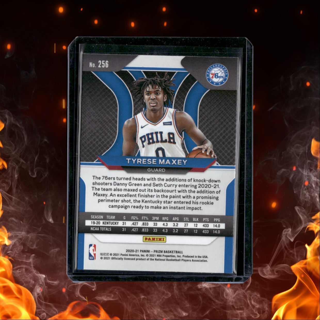 2020-21 Panini Prizm Tyrese Maxey Rookie #256