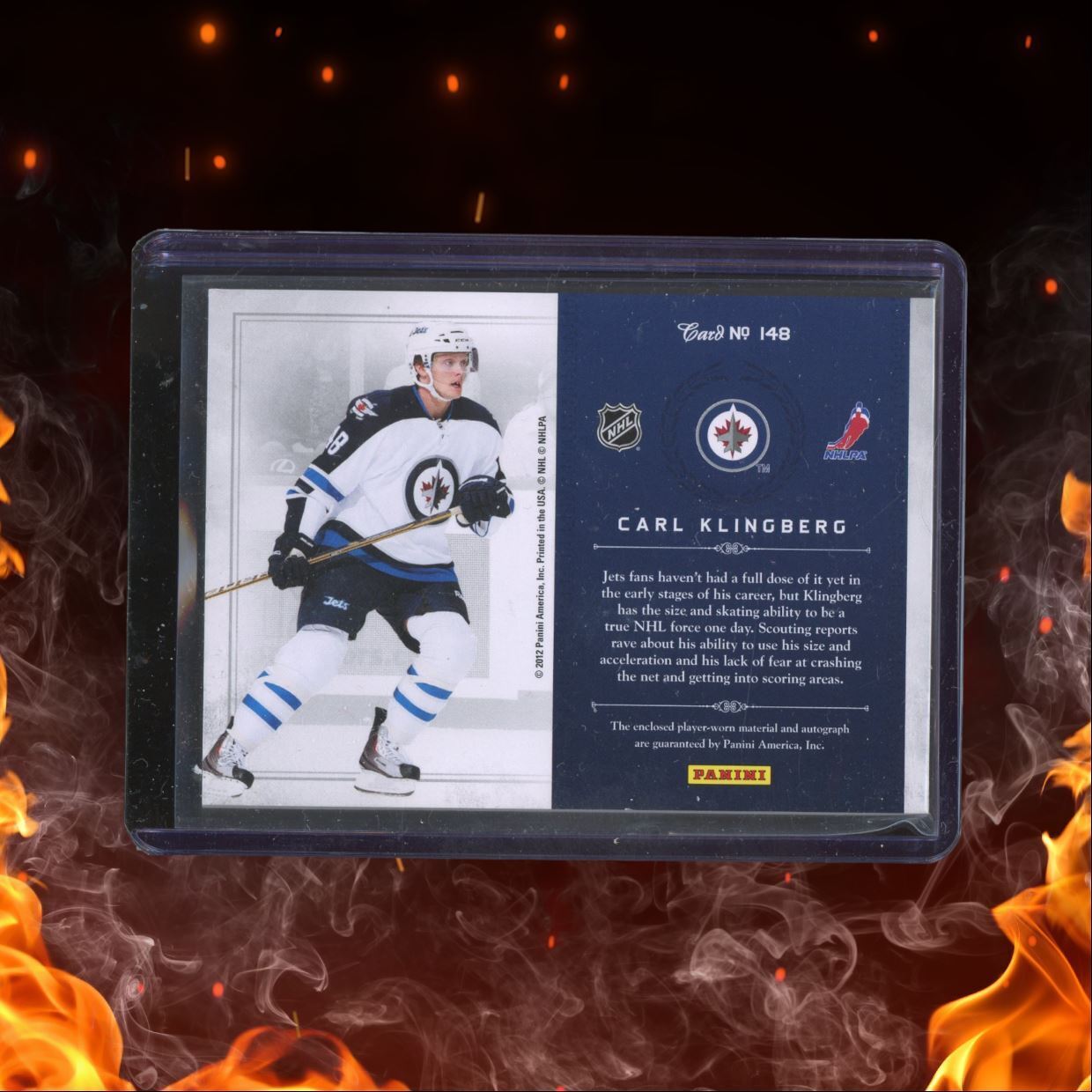 2011-12 Panini Rookie Anthology Carl Klingberg Treasures Patches Rookie Auto