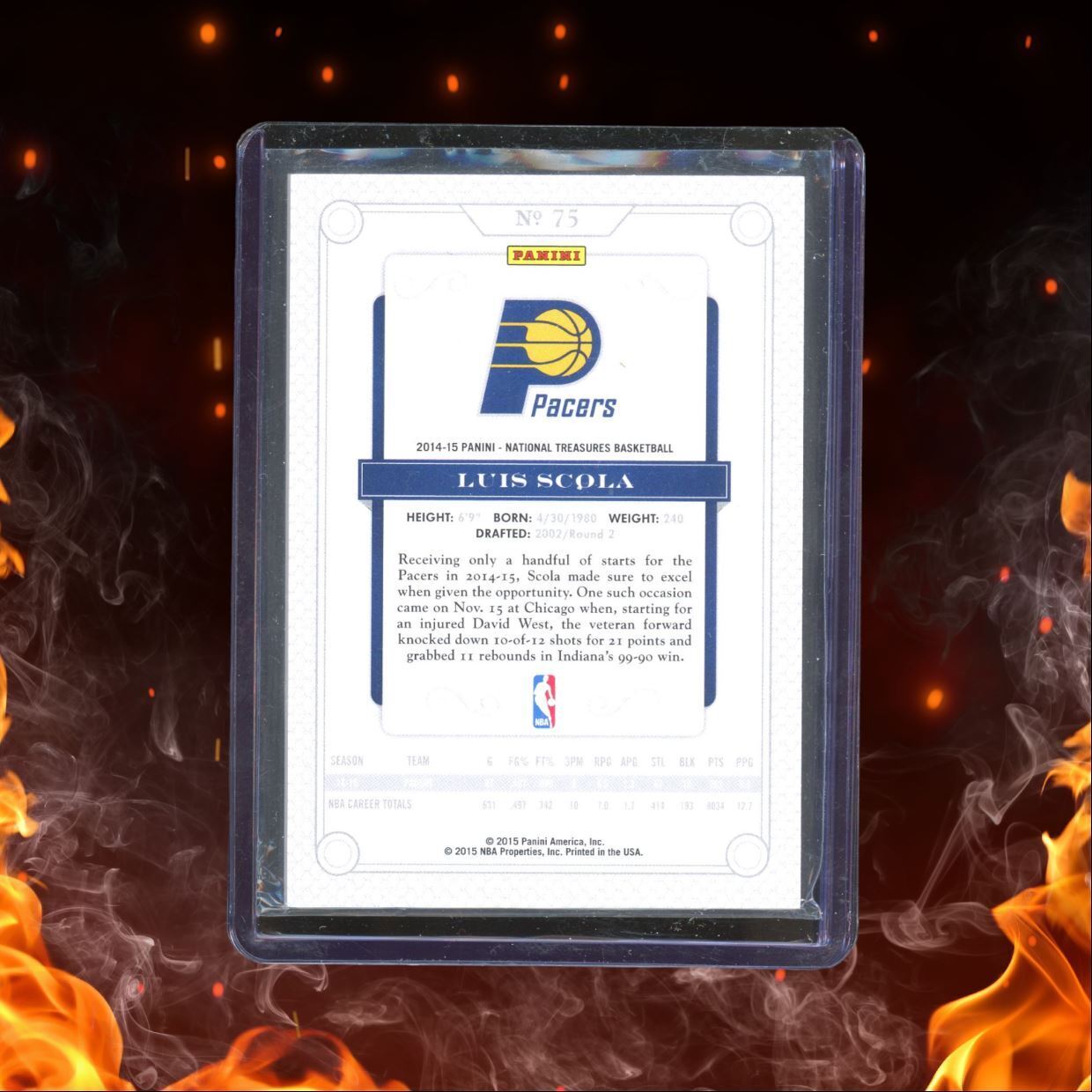 2014-15 Panini National Treasures Luis Scola 72/99 #75