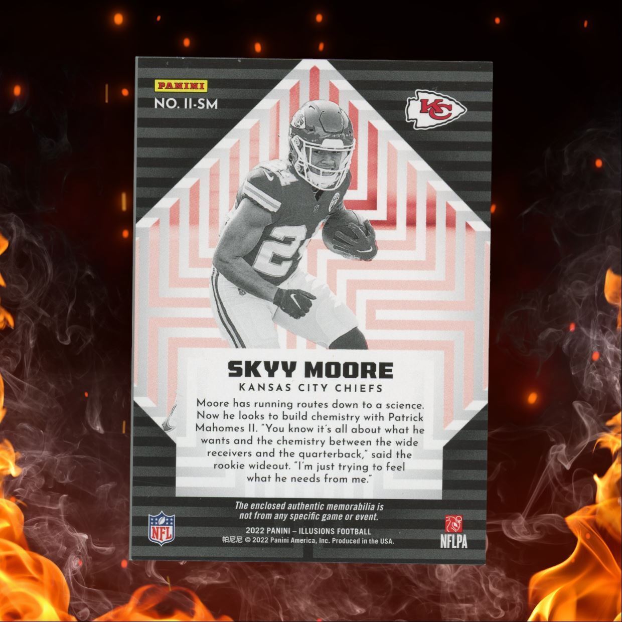 2022 Panini Illusions Skyy Moore Instant Impact Jersey Rookie #II-SM