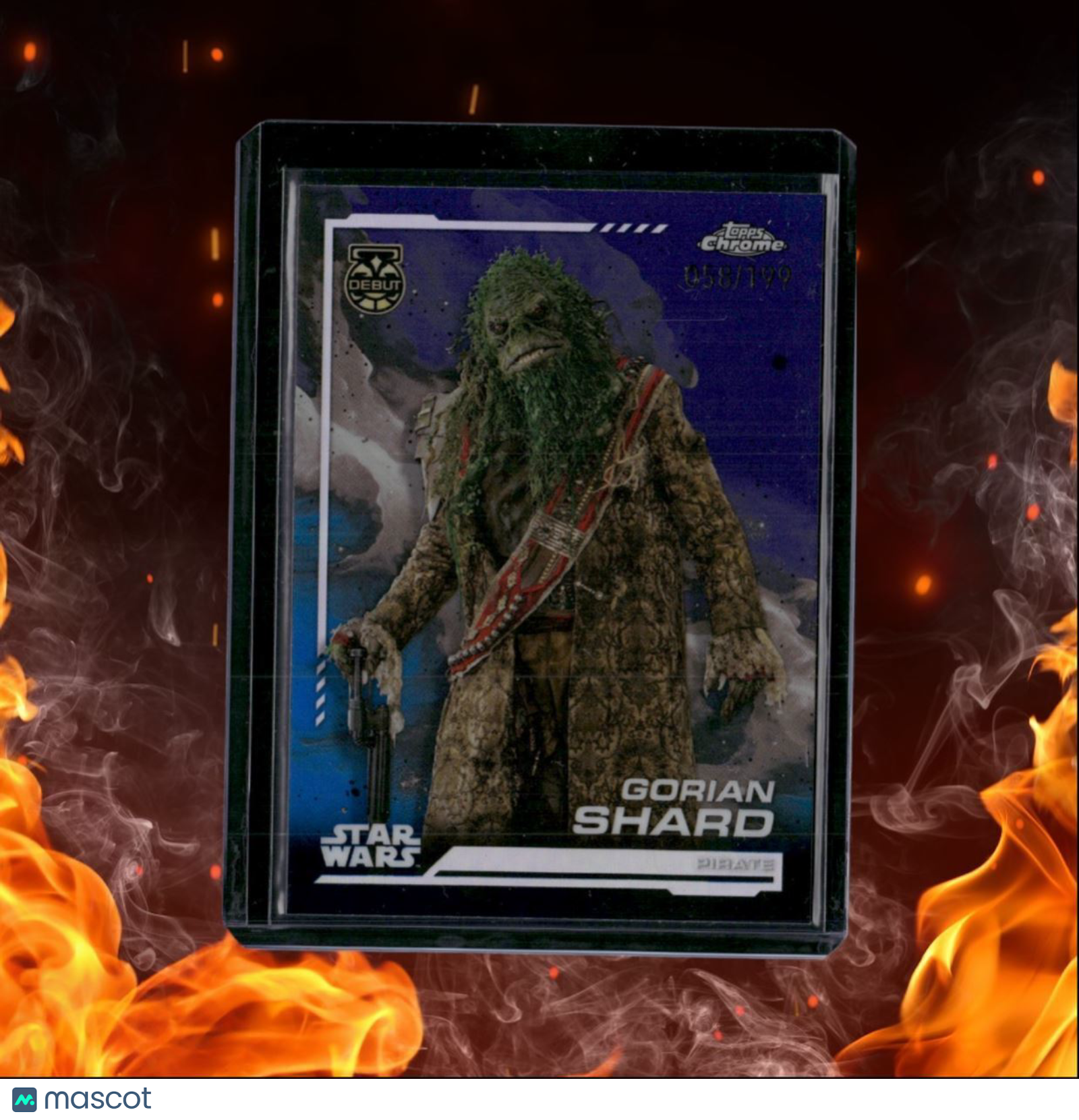 2024 Topps Chrome Star Wars Gorian Shard Debut Kamino Aqua Refractor 058/199 #62
