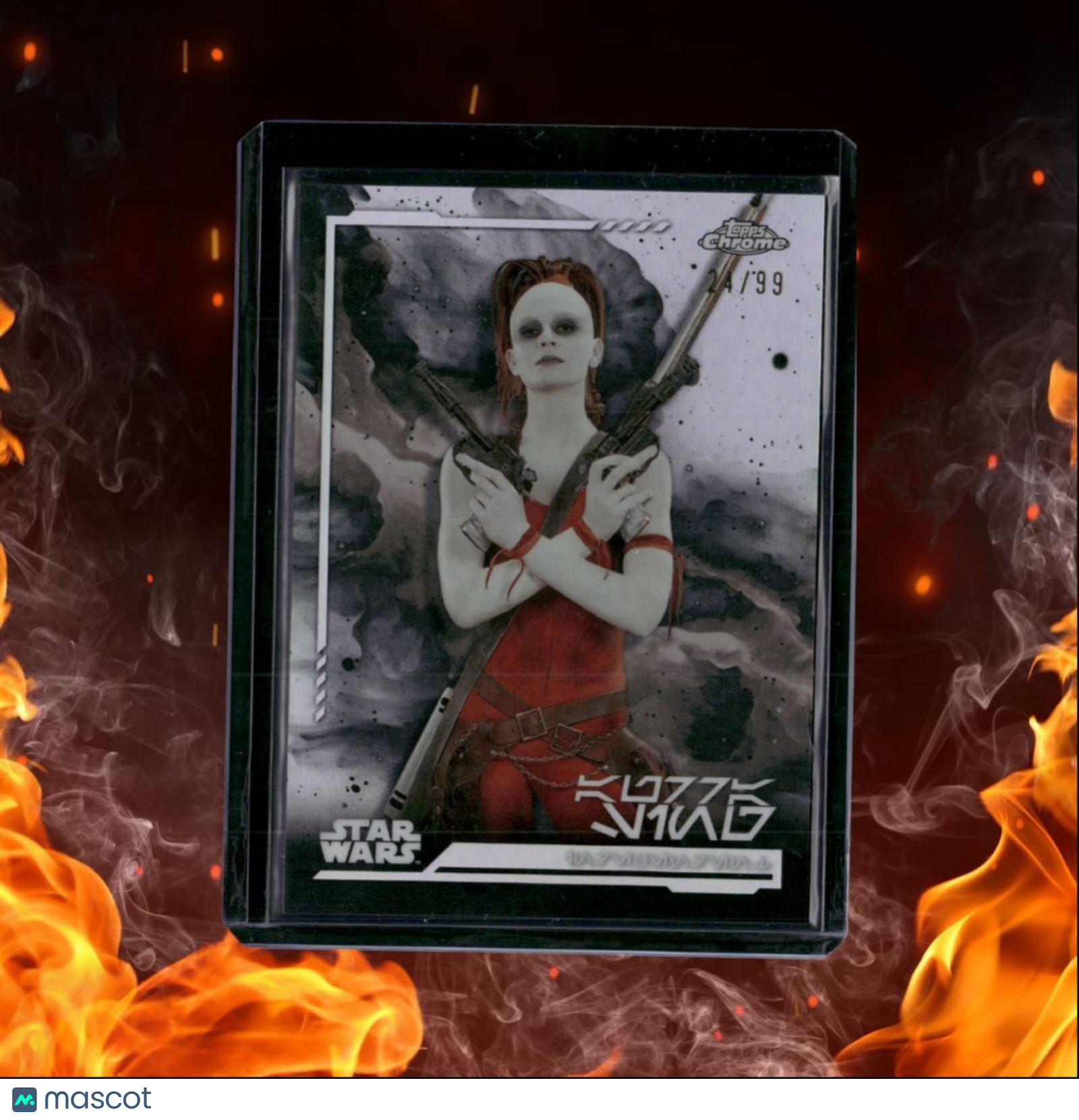 2024 Topps Chrome Star Wars Aurra Sing Aurebesh Variations 24/99 #AV-148