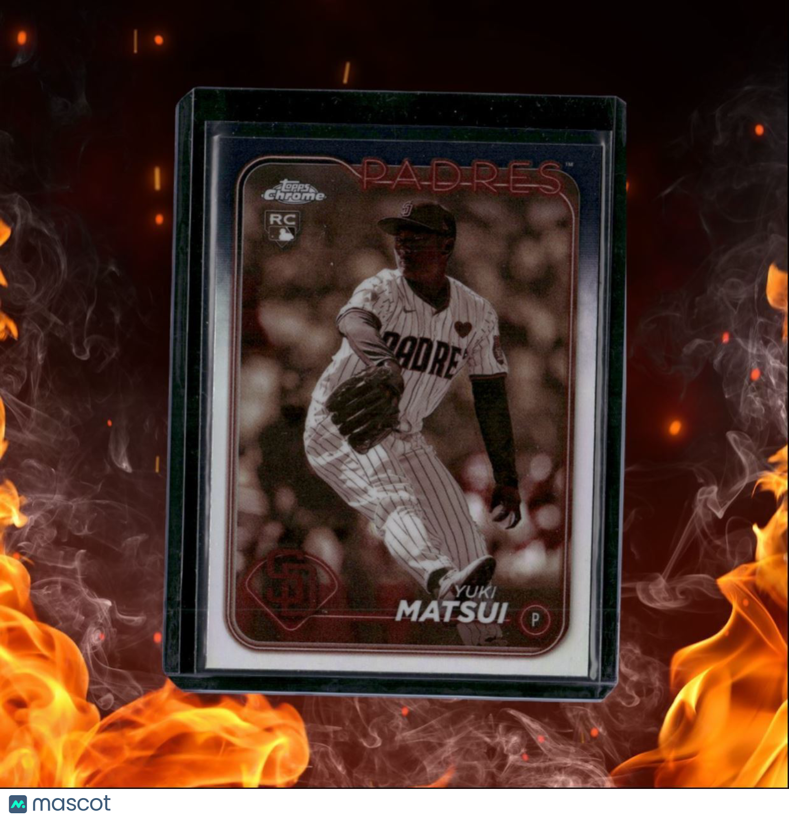 2024 Topps Chrome Yuki Matsui Sepia Refractor Rookie #116