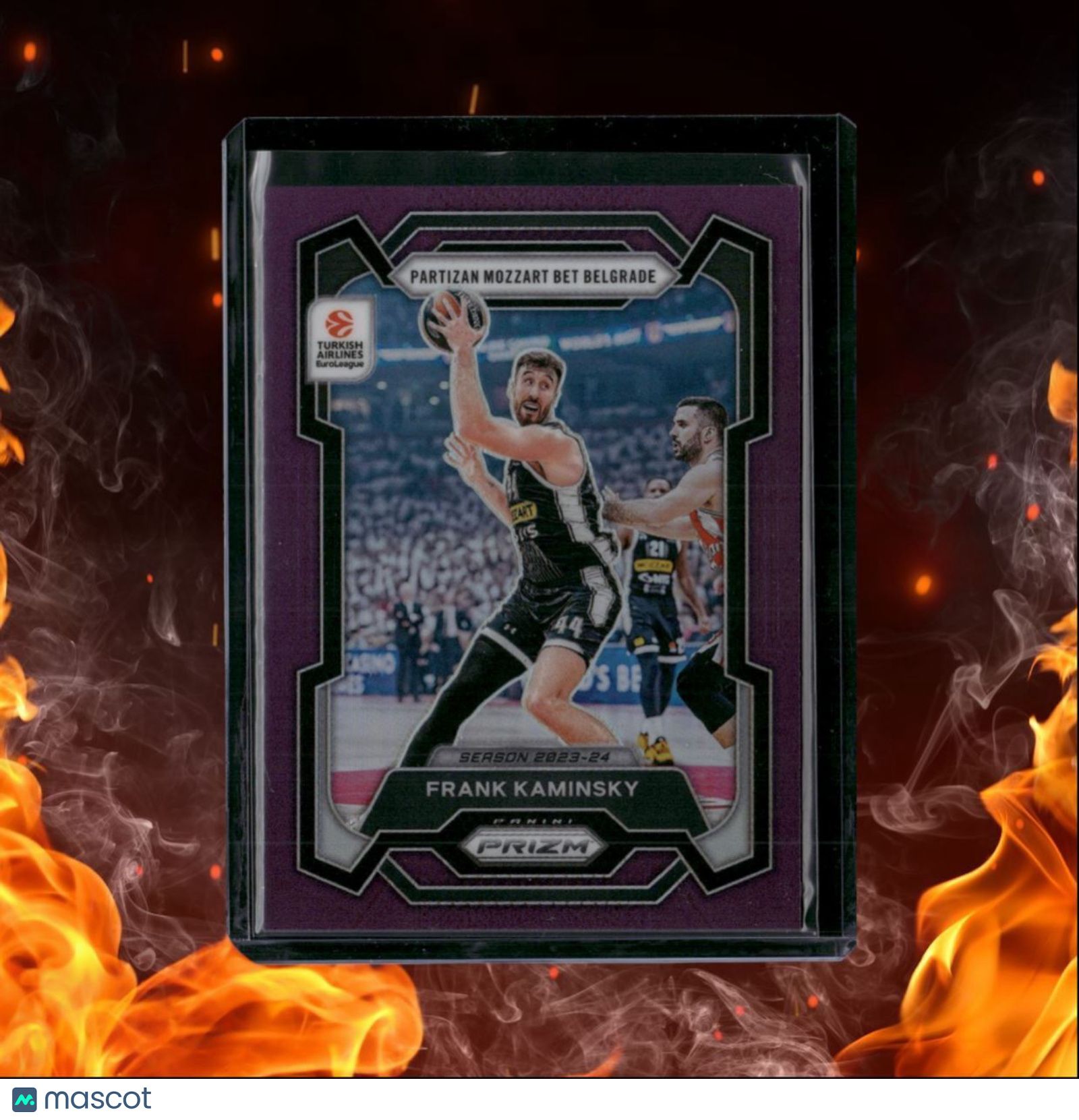2023-24 Panini Prizm Euroleague Frank Kaminsky Purple Prizm 93/99 #143