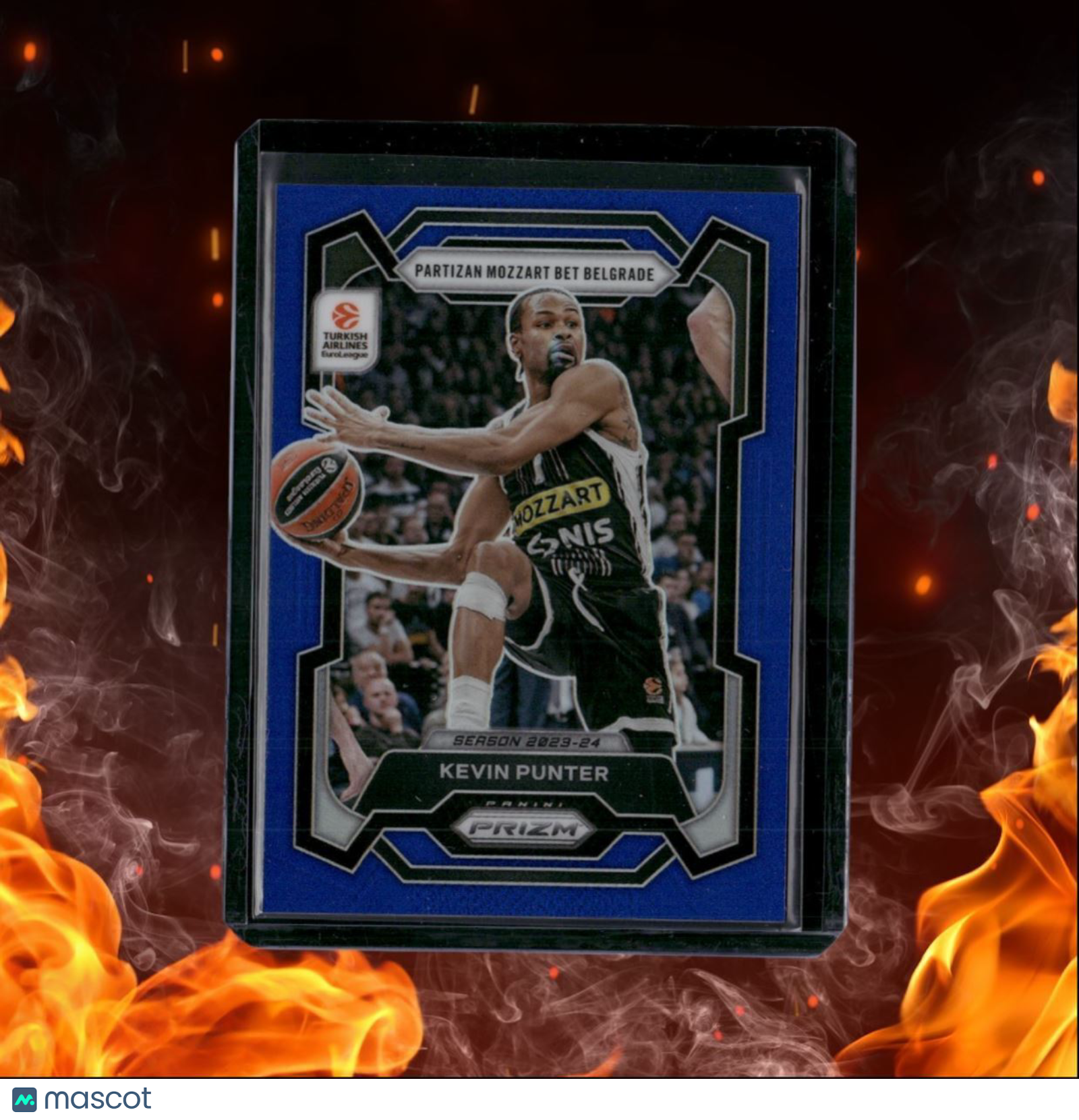 2023-24 Panini Prizm Euroleague Kevin Punter Blue Prizm 176/199 #74