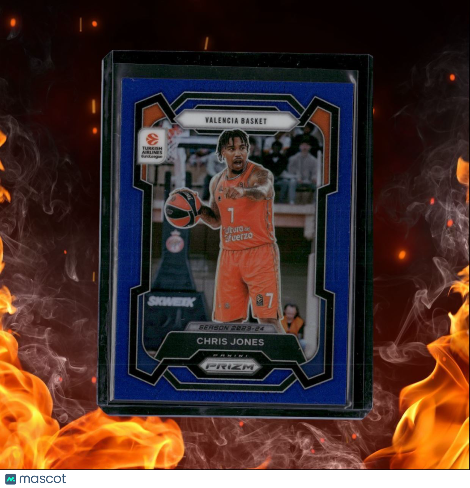 2023-24 Panini Prizm Euroleague Chris Jones Blue Prizm 046/199 #132