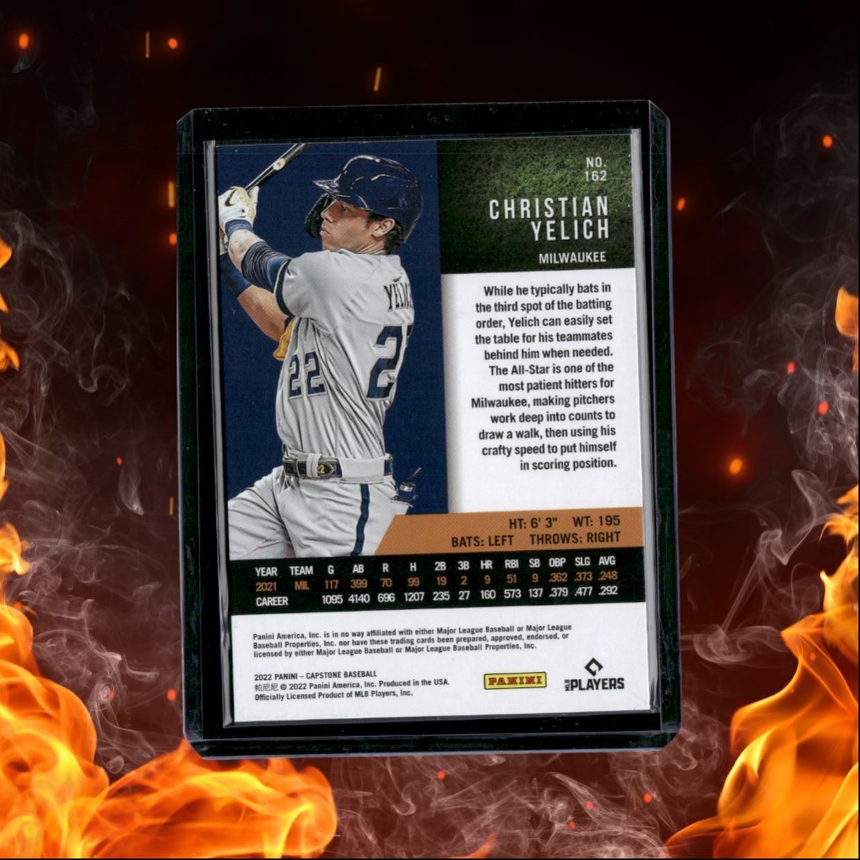 2022 Panini Capstone Christian Yelich Artist Proof 34/35 #162