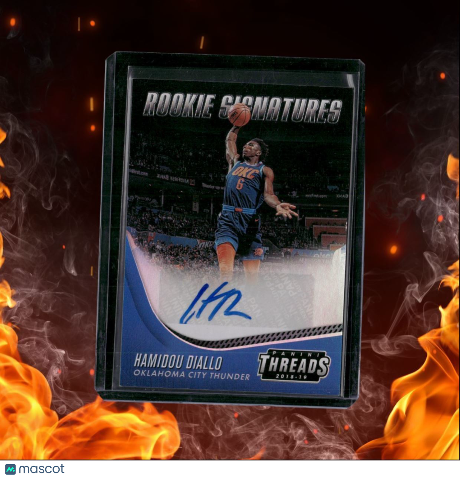 2018-19 Panini Threads Hamidou Diallo Signatures Rookie Auto #29