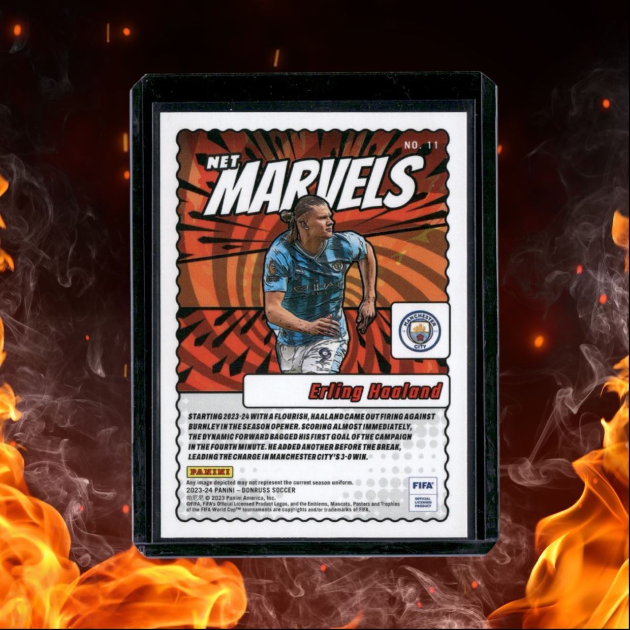 2024 Panini Donruss Erling Haaland Net Marvels Red #11