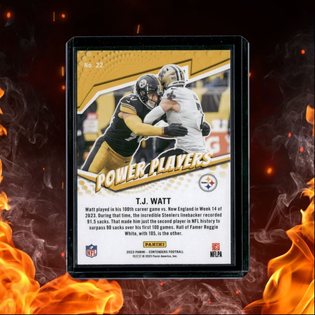2023 Panini Contenders T.J. Watt Power Players #22