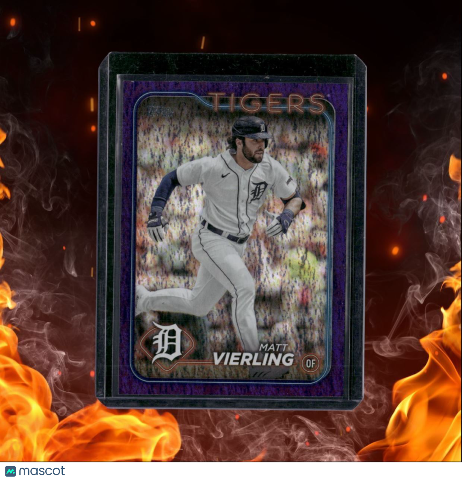 2024 Topps Matt Vierling Purple Speckle Refractor 681/799 #375